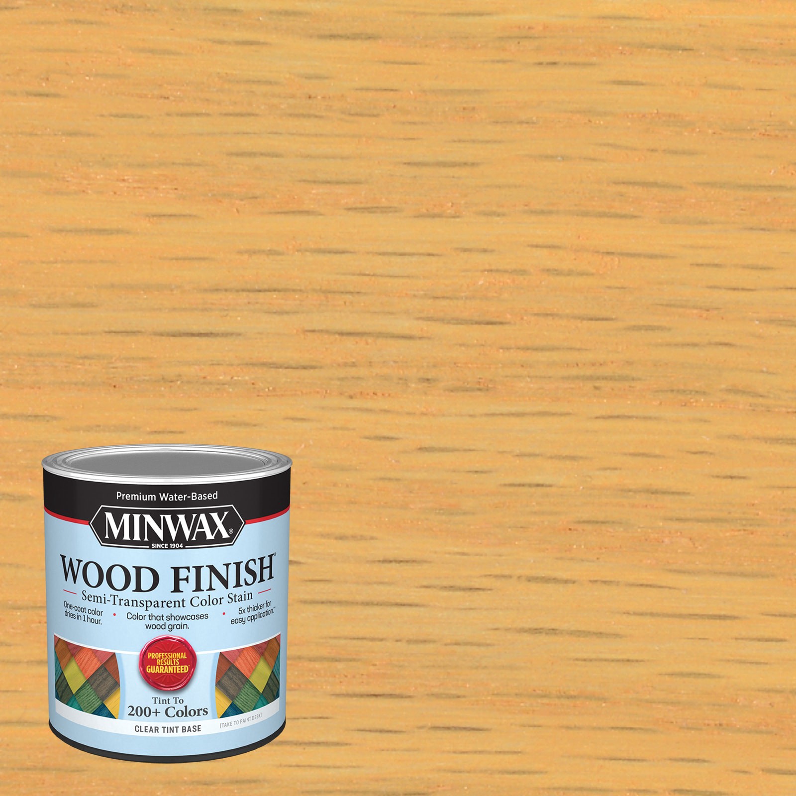 slide 1 of 6, Minwax Wood Finish Water-based Wild Honey MW1109 Semi-transparent Interior Stain ( 1-quart ), 1 ct