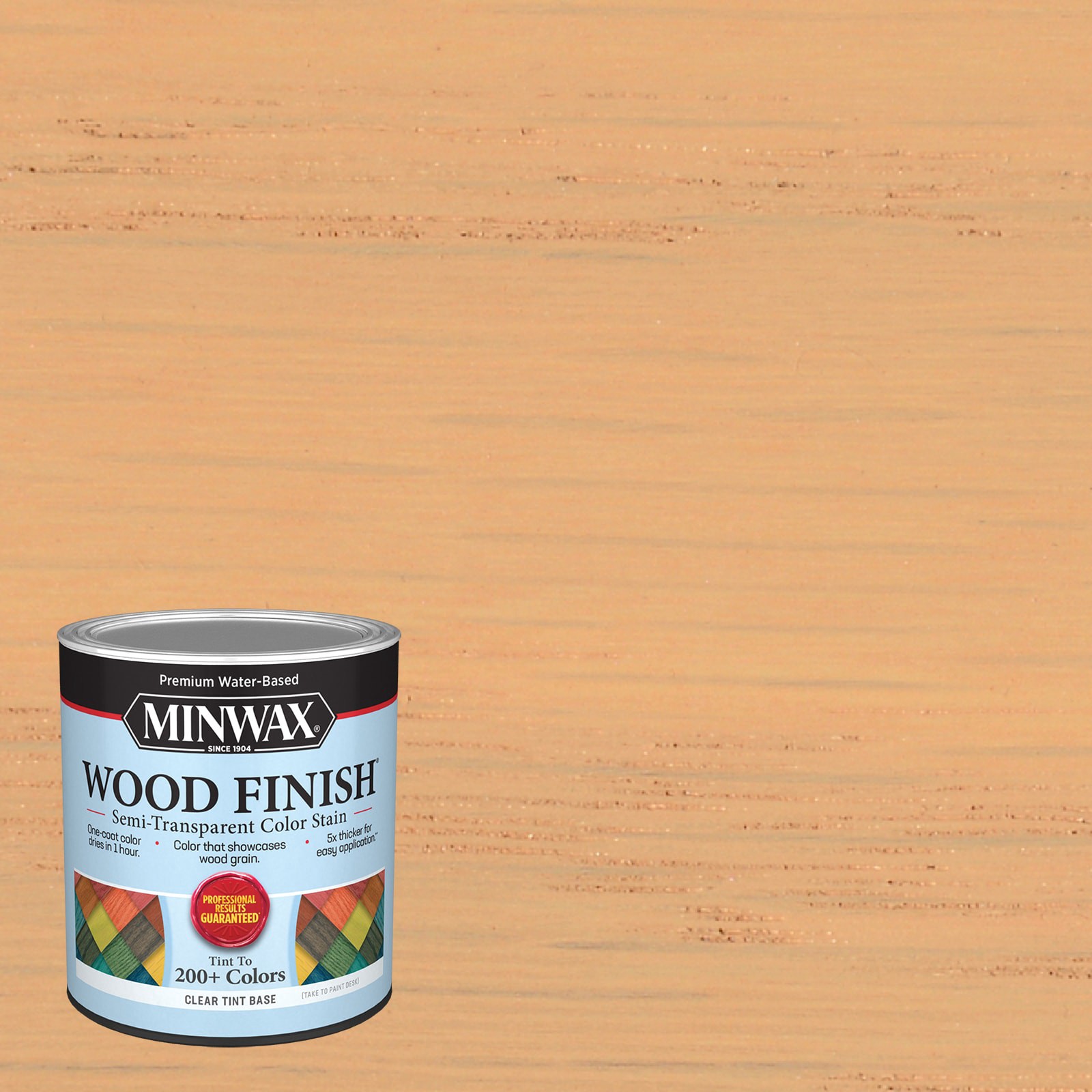 slide 1 of 6, Minwax Wood Finish Water-based Natural Beige MW1110 Semi-transparent Interior Stain ( 1-quart ), 1 ct