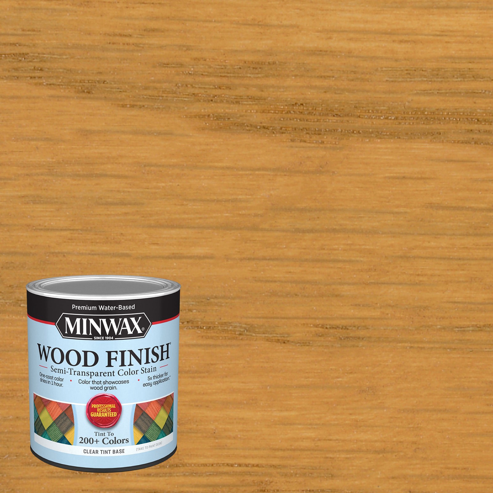 slide 1 of 6, Minwax Wood Finish Water-based Harvest MW1120 Semi-transparent Interior Stain ( 1-quart ), 1 ct