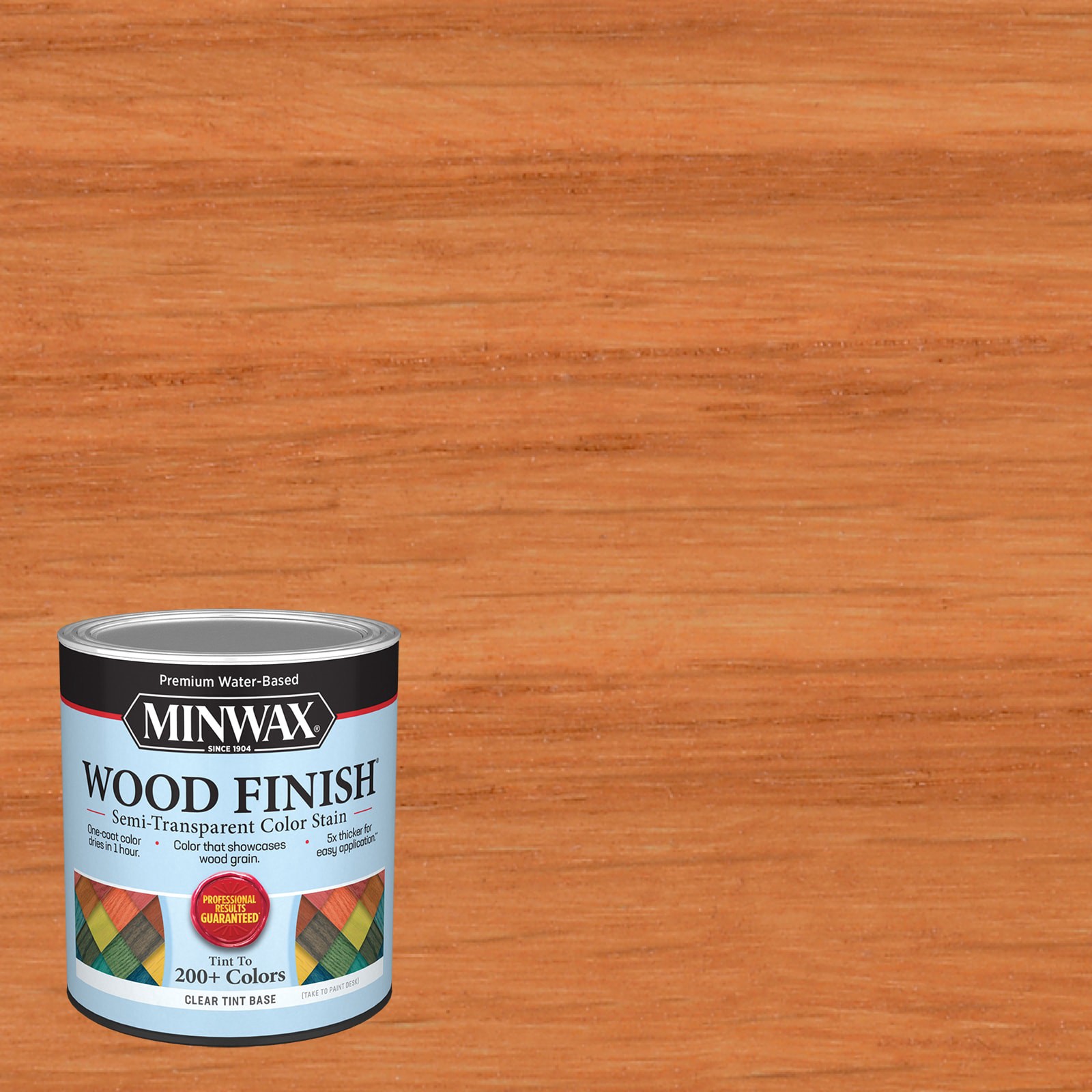 slide 1 of 6, Minwax Wood Finish Water-based Vintage Orange MW1129 Semi-transparent Interior Stain ( 1-quart ), 1 ct