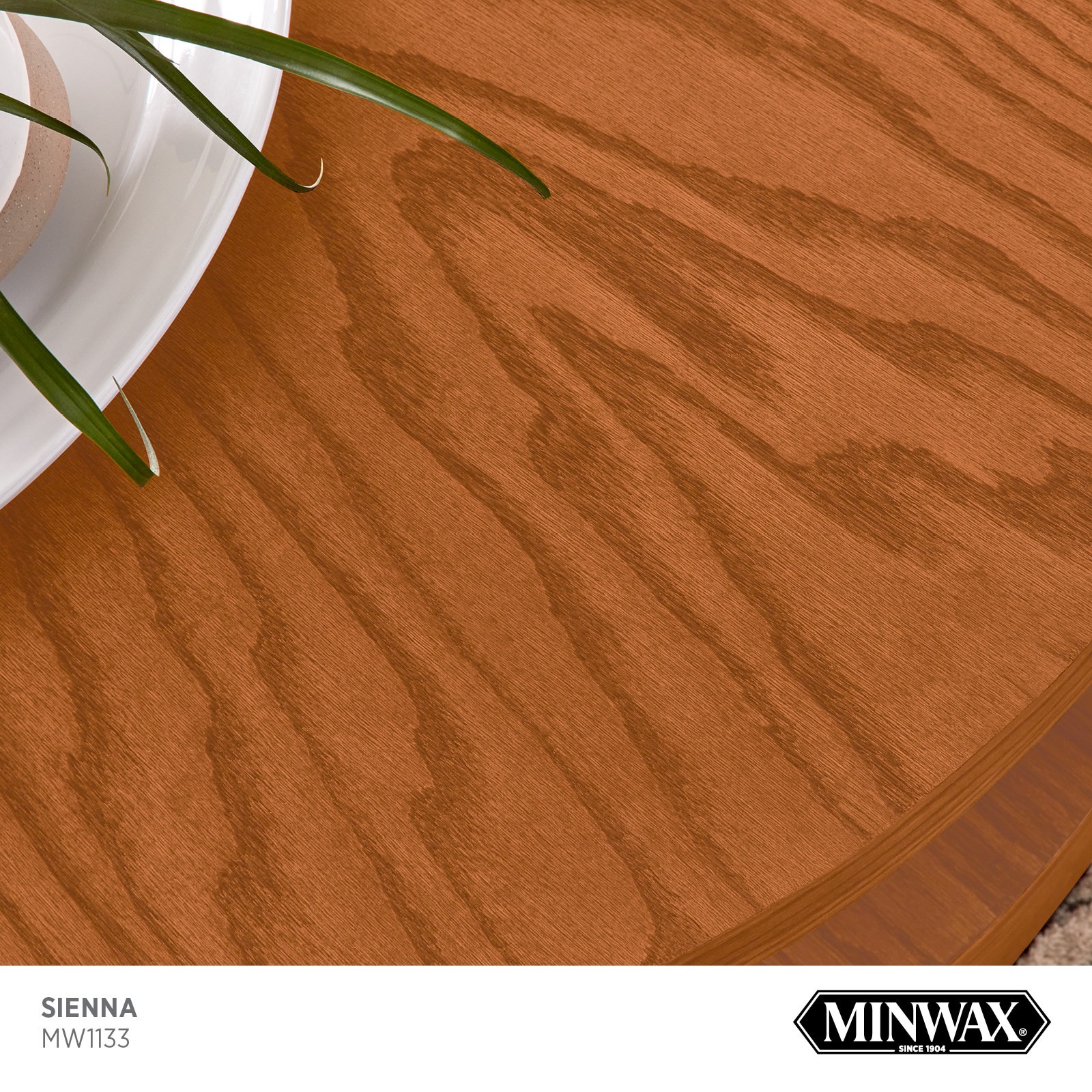 slide 2 of 6, Minwax Wood Finish Water-based Sienna MW1133 Semi-transparent Interior Stain ( 1-quart ), 1 ct