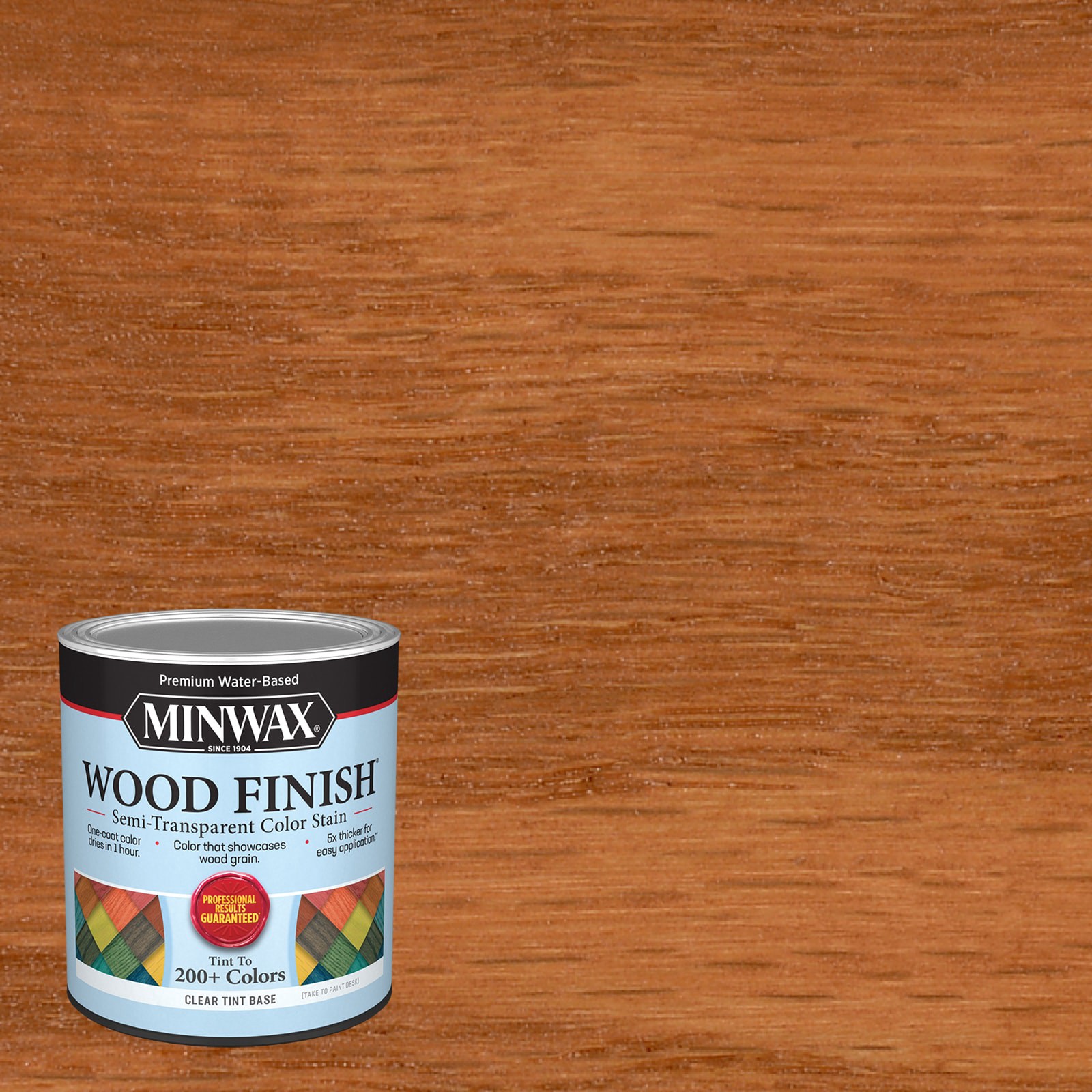 slide 1 of 6, Minwax Wood Finish Water-based Sienna MW1133 Semi-transparent Interior Stain ( 1-quart ), 1 ct