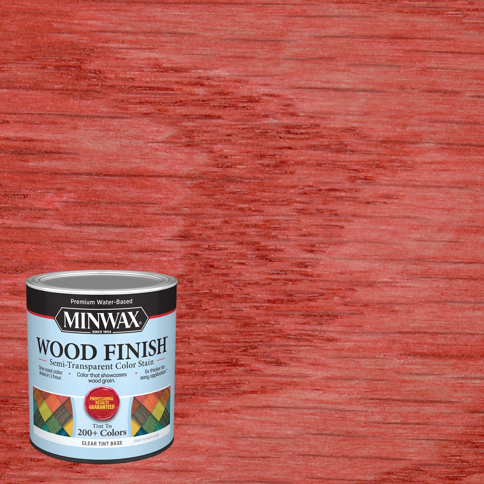 slide 1 of 6, Minwax Wood Finish Water-based Crimson MW1147 Semi-transparent Interior Stain ( 1-quart ), 1 ct