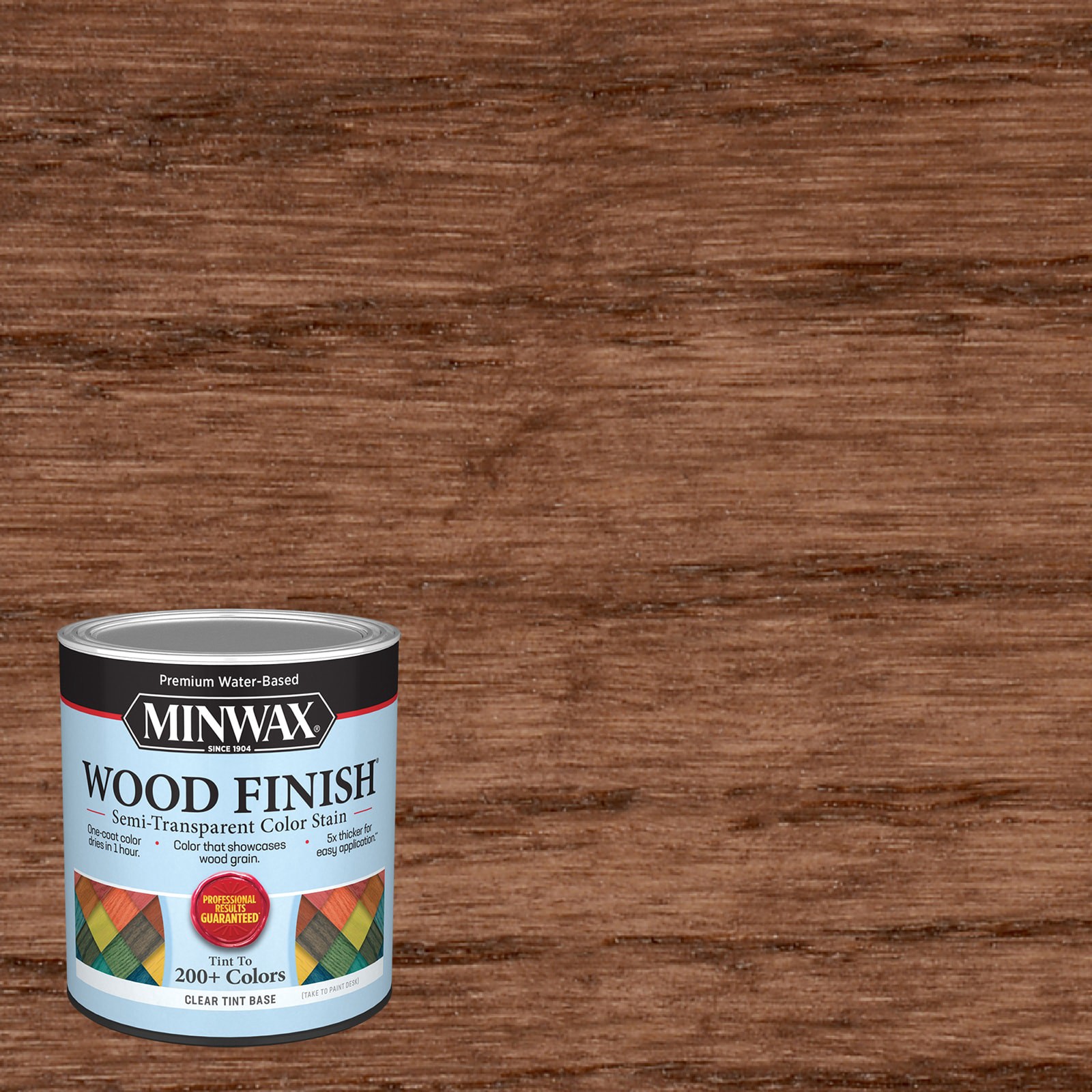 slide 1 of 6, Minwax Wood Finish Water-based Ginger Brown MW1155 Semi-transparent Interior Stain ( 1-quart ), 1 ct