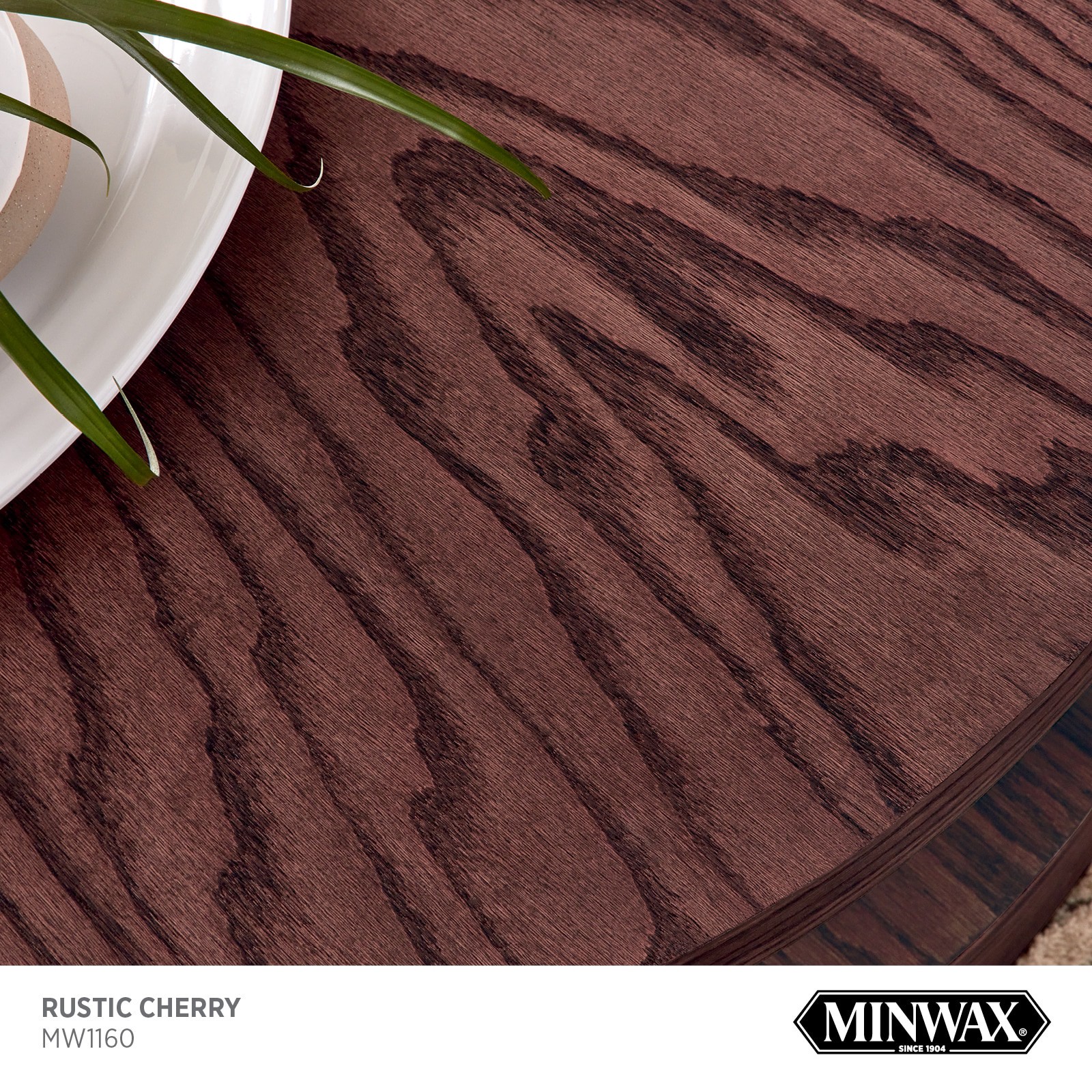 slide 2 of 6, Minwax Wood Finish Water-based Rustic Cherry MW1160 Semi-transparent Interior Stain ( 1-quart ), 1 ct