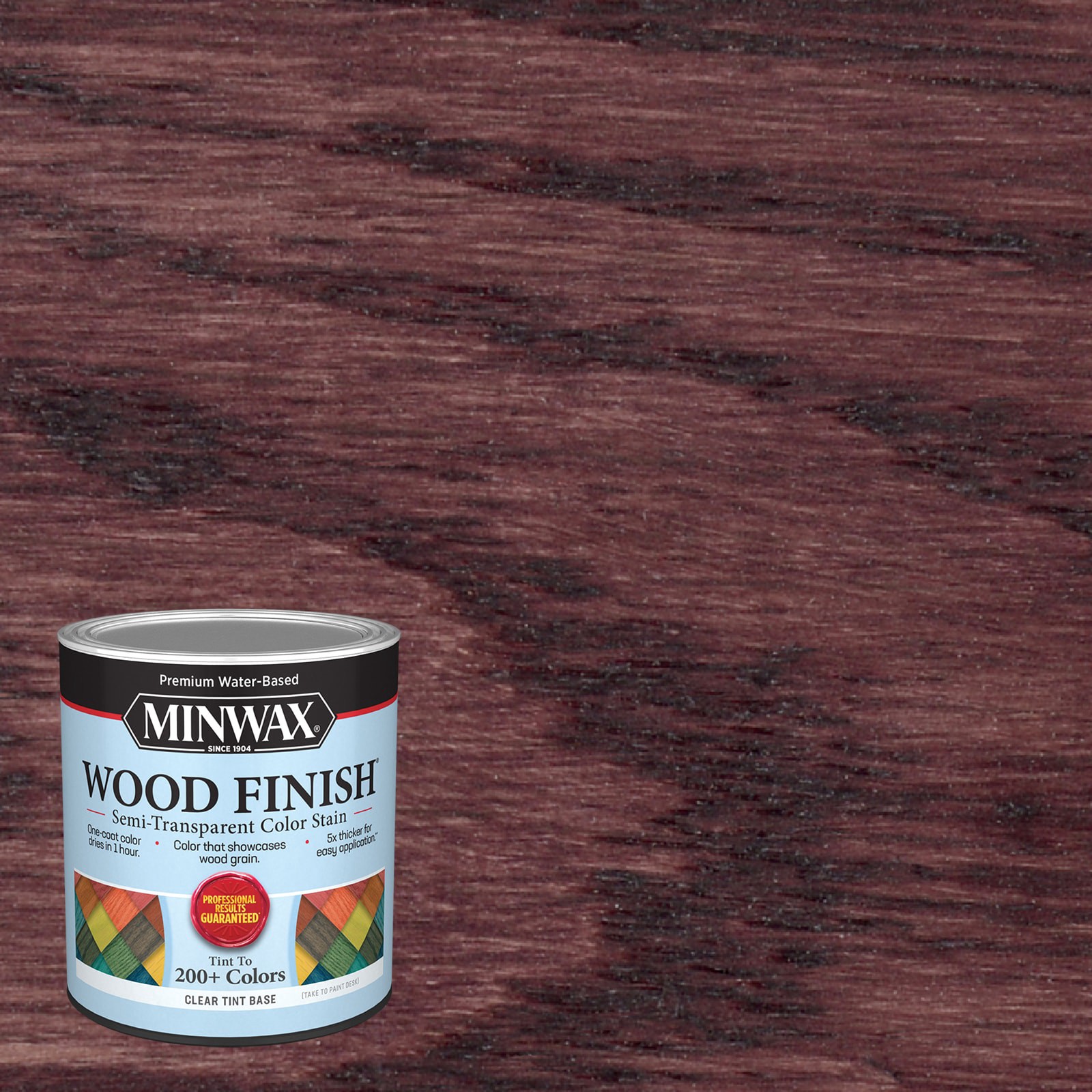 slide 1 of 6, Minwax Wood Finish Water-based Rustic Cherry MW1160 Semi-transparent Interior Stain ( 1-quart ), 1 ct