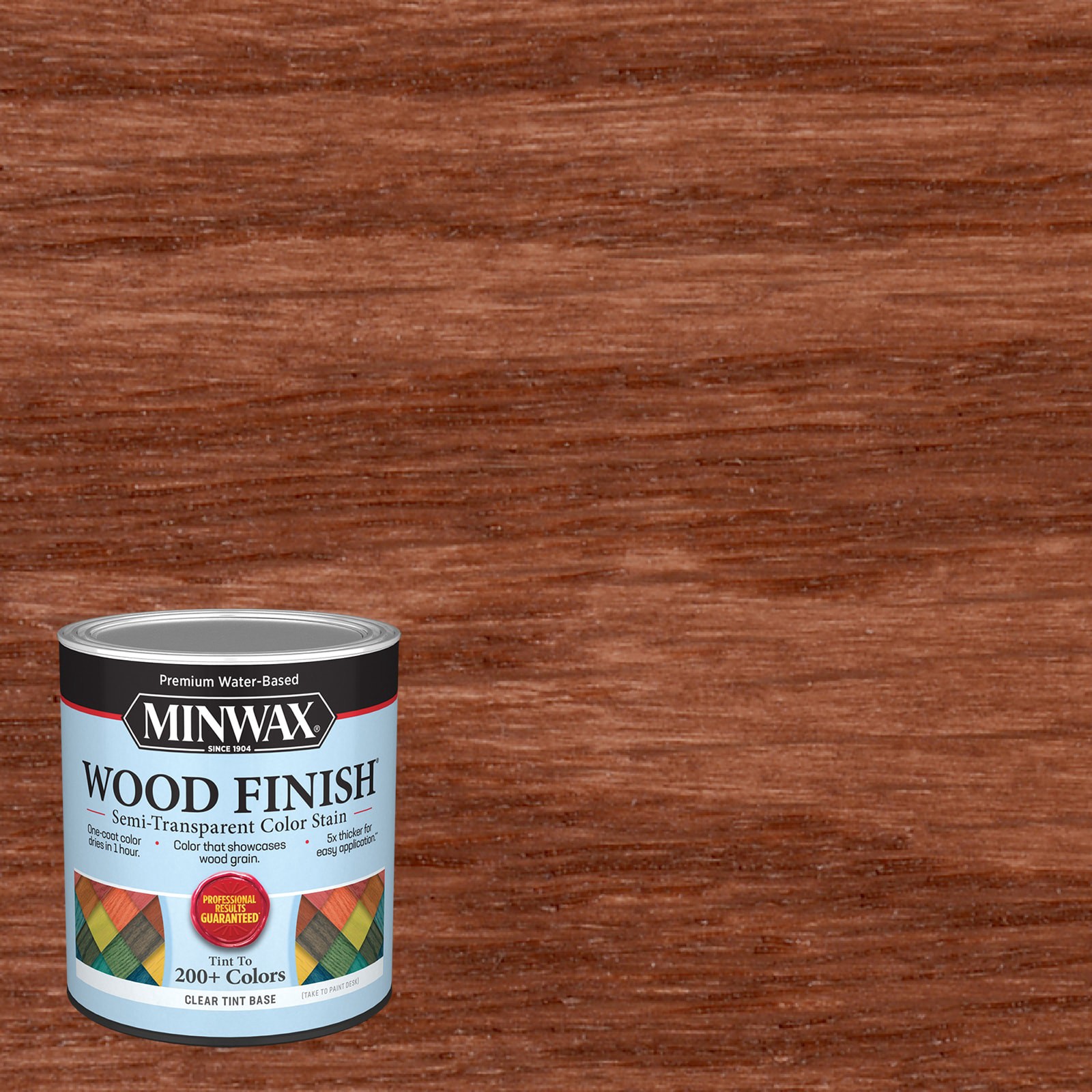 slide 1 of 6, Minwax Wood Finish Water-based Bronzed Orange MW1162 Semi-transparent Interior Stain ( 1-quart ), 1 ct