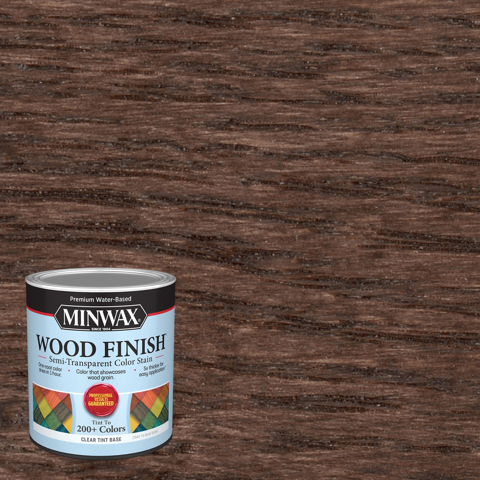 slide 1 of 6, Minwax Wood Finish Water-based Plum Brown MW1165 Semi-transparent Interior Stain ( 1-quart ), 1 ct