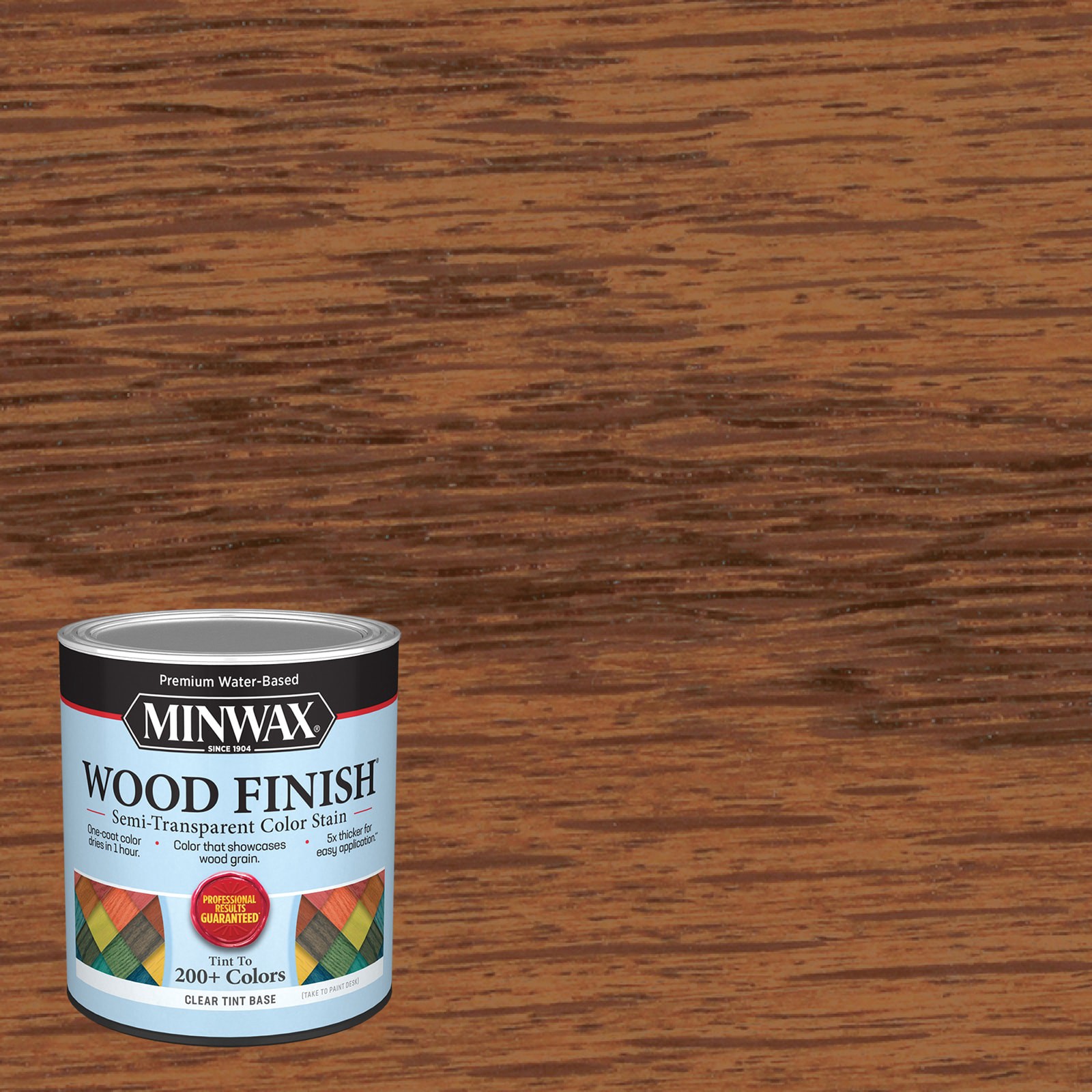 slide 1 of 6, Minwax Wood Finish Water-based Mahogany MW1180 Semi-transparent Interior Stain ( 1-quart ), 1 ct