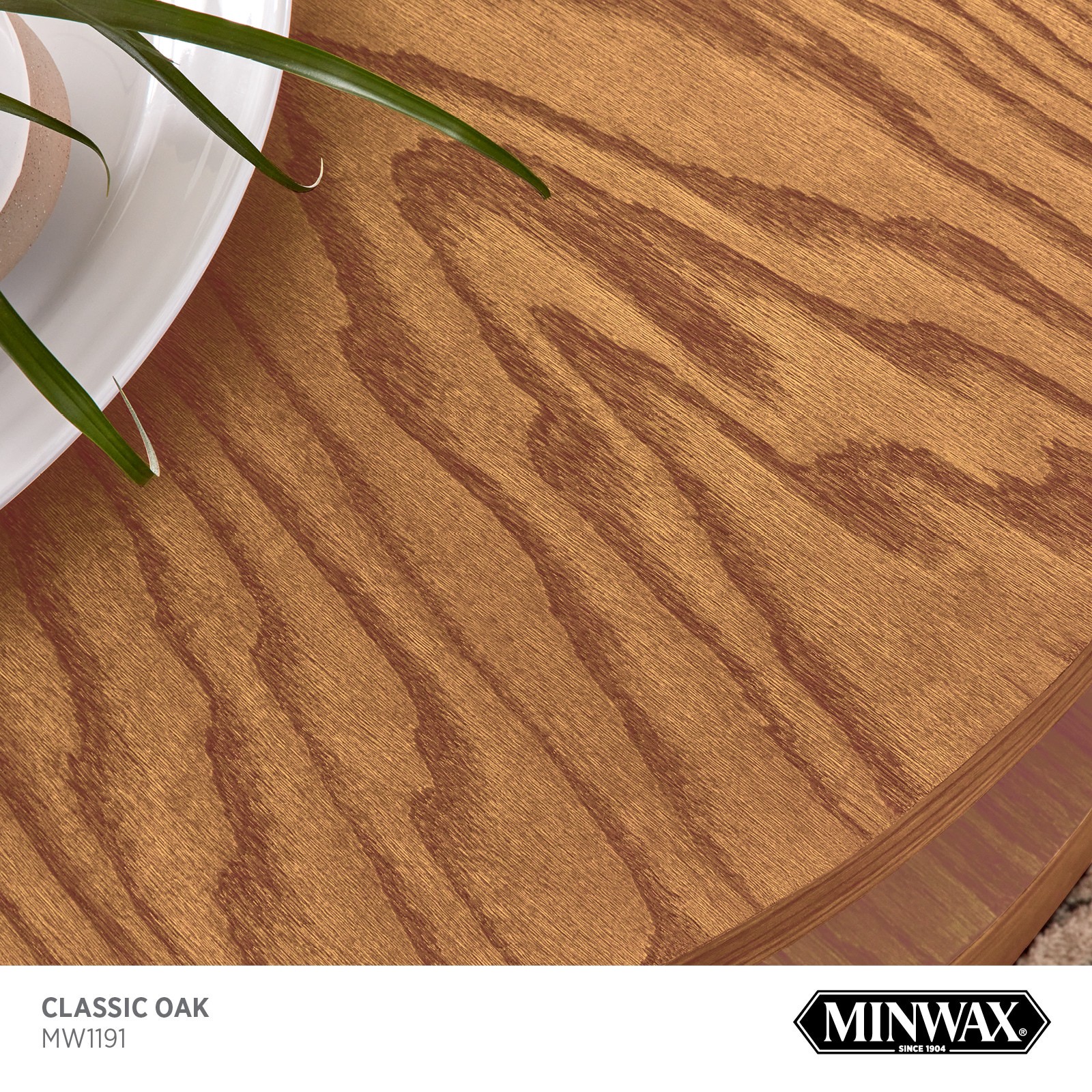 slide 2 of 6, Minwax Wood Finish Water-based Classic Oak MW1191 Semi-transparent Interior Stain ( 1-quart ), 1 ct