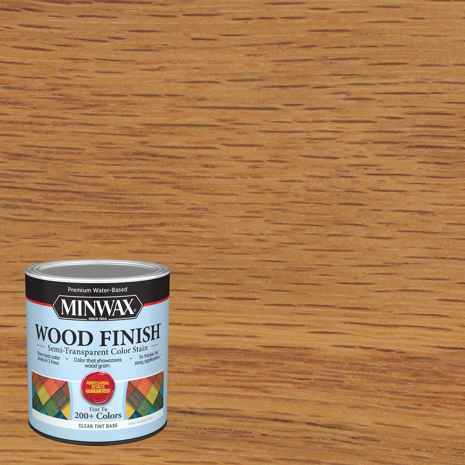 slide 1 of 6, Minwax Wood Finish Water-based Classic Oak MW1191 Semi-transparent Interior Stain ( 1-quart ), 1 ct