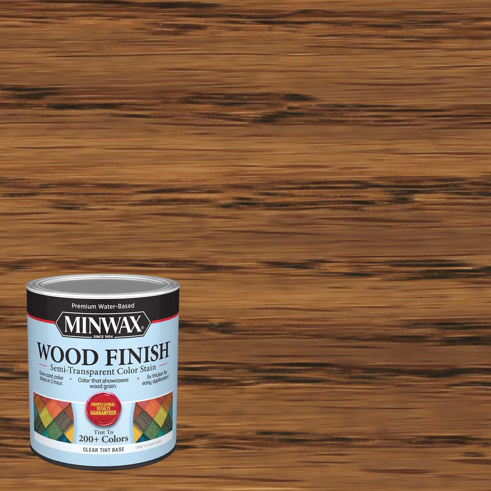 slide 1 of 6, Minwax Wood Finish Water-based Mission Oak MW1193 Semi-transparent Interior Stain ( 1-quart ), 1 ct