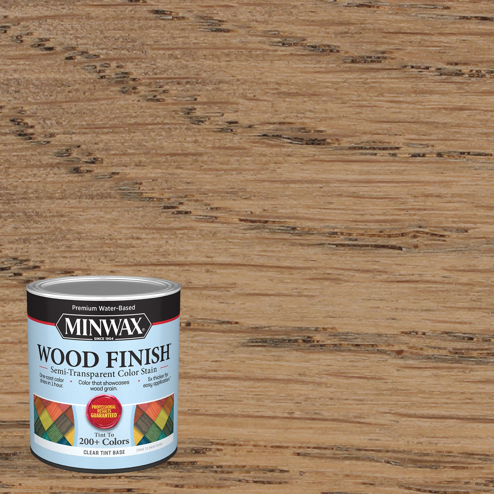 slide 1 of 6, Minwax Wood Finish Water-based Acorn Brown MW1199 Semi-transparent Interior Stain ( 1-quart ), 1 ct