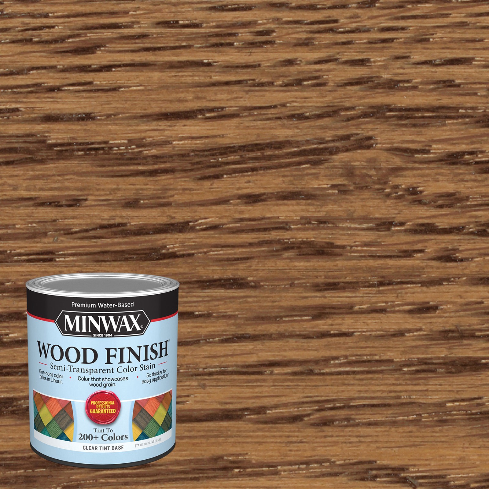 slide 1 of 6, Minwax Wood Finish Water-based Hedgewood MW1206 Semi-transparent Interior Stain ( 1-quart ), 1 ct