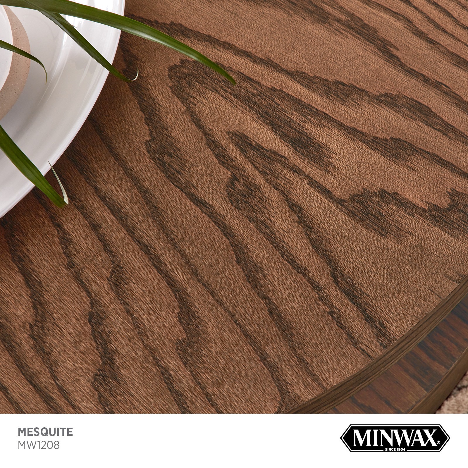 slide 2 of 6, Minwax Wood Finish Water-based Mesquite MW1208 Semi-transparent Interior Stain ( 1-quart ), 1 ct