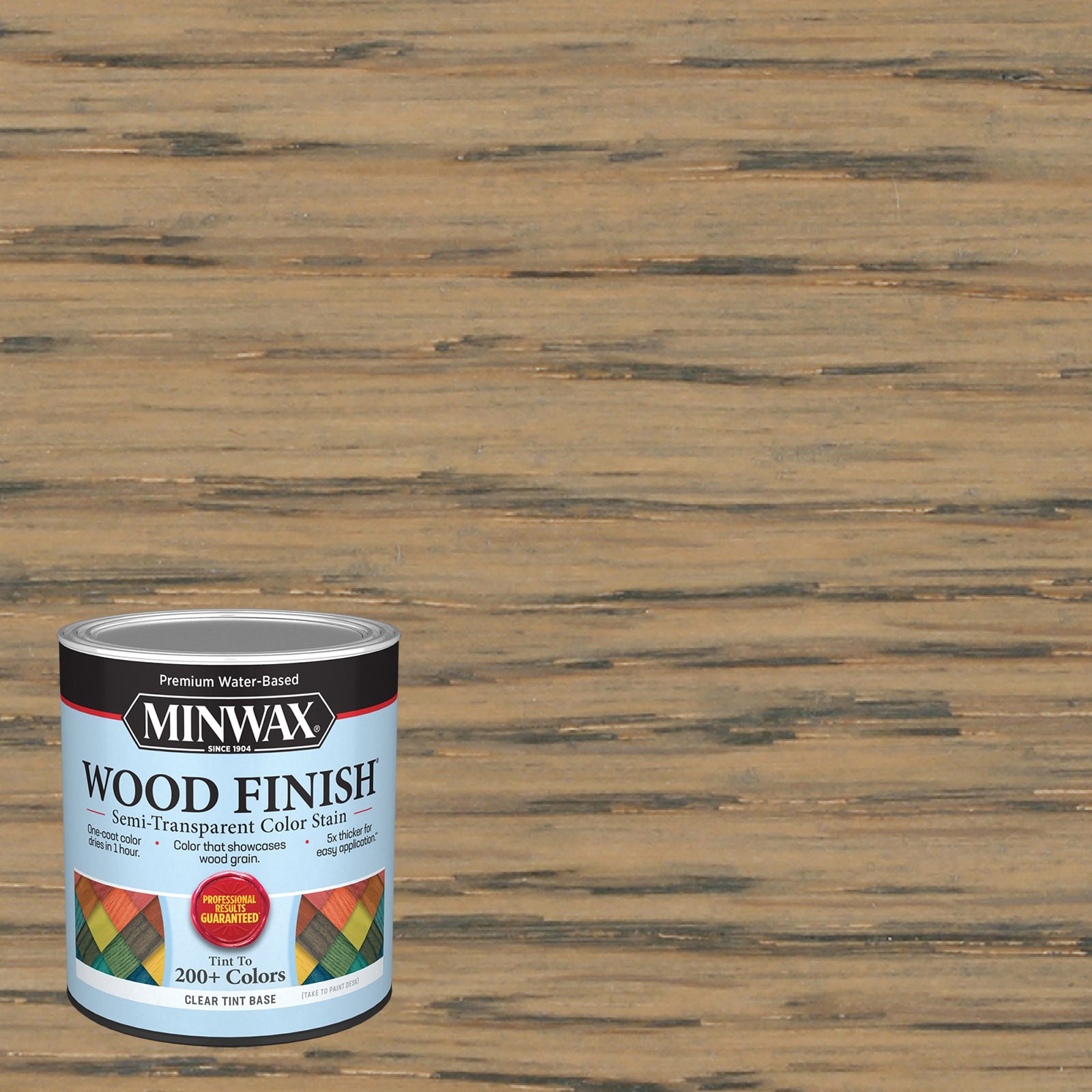 slide 1 of 6, Minwax Wood Finish Water-based Tidal Wood MW1212 Semi-transparent Interior Stain ( 1-quart ), 1 ct