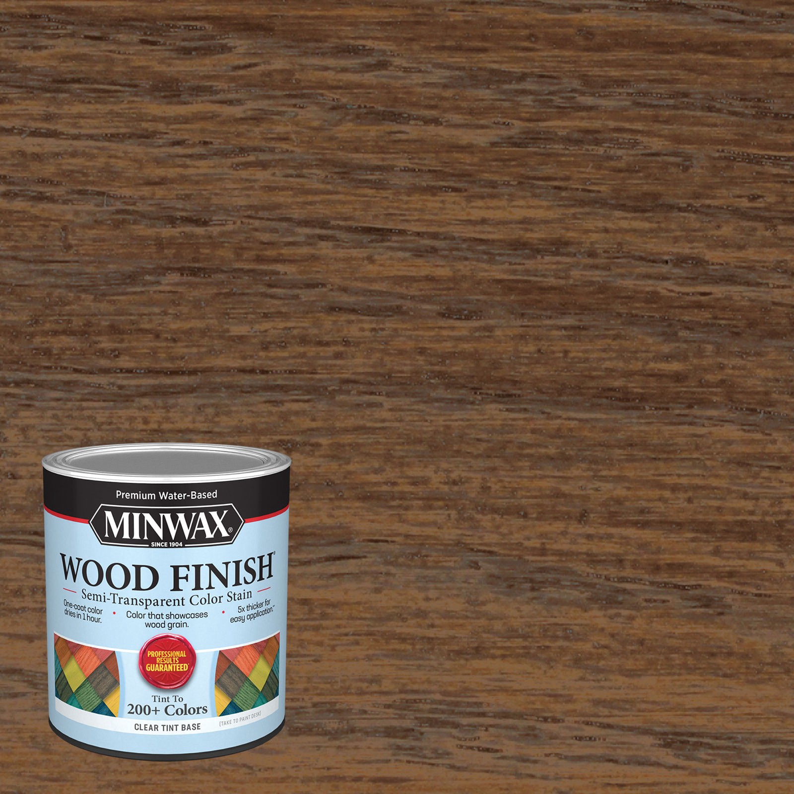 slide 1 of 6, Minwax Wood Finish Water-based Walnut MW1213 Semi-transparent Interior Stain ( 1-quart ), 1 ct