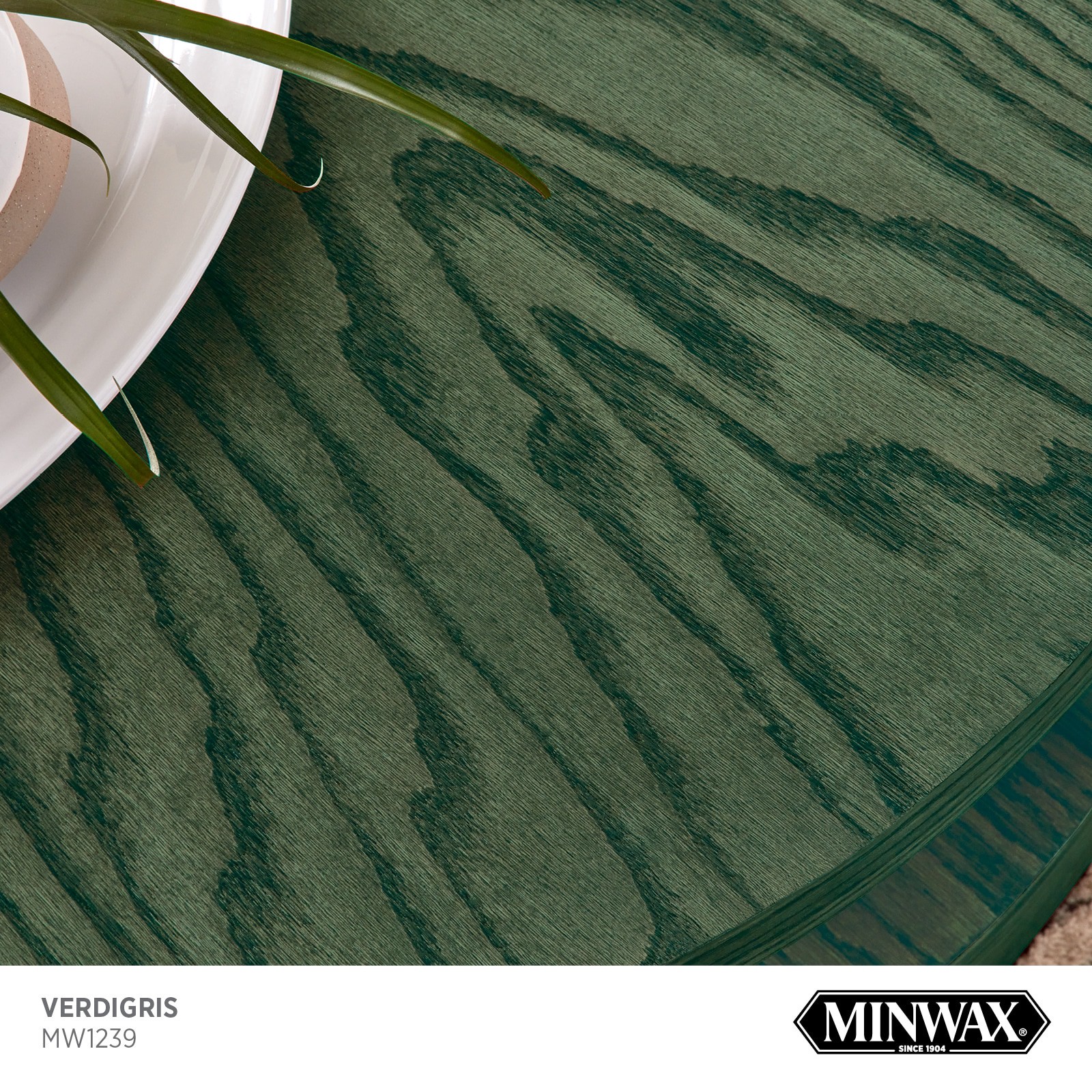 slide 2 of 6, Minwax Wood Finish Water-based Verdigris MW1239 Semi-transparent Interior Stain ( 1-quart ), 1 ct