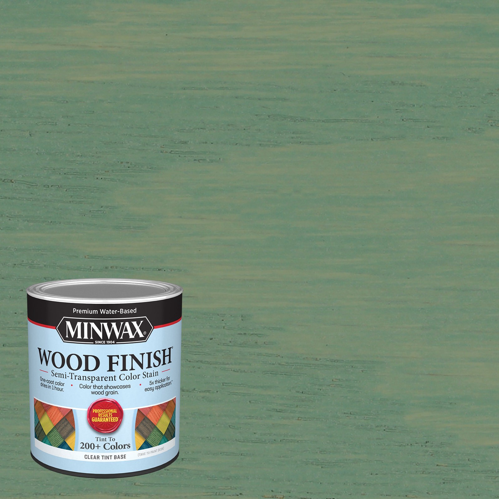 slide 1 of 6, Minwax Wood Finish Water-based Winter Moss MW1240 Semi-transparent Interior Stain ( 1-quart ), 1 ct