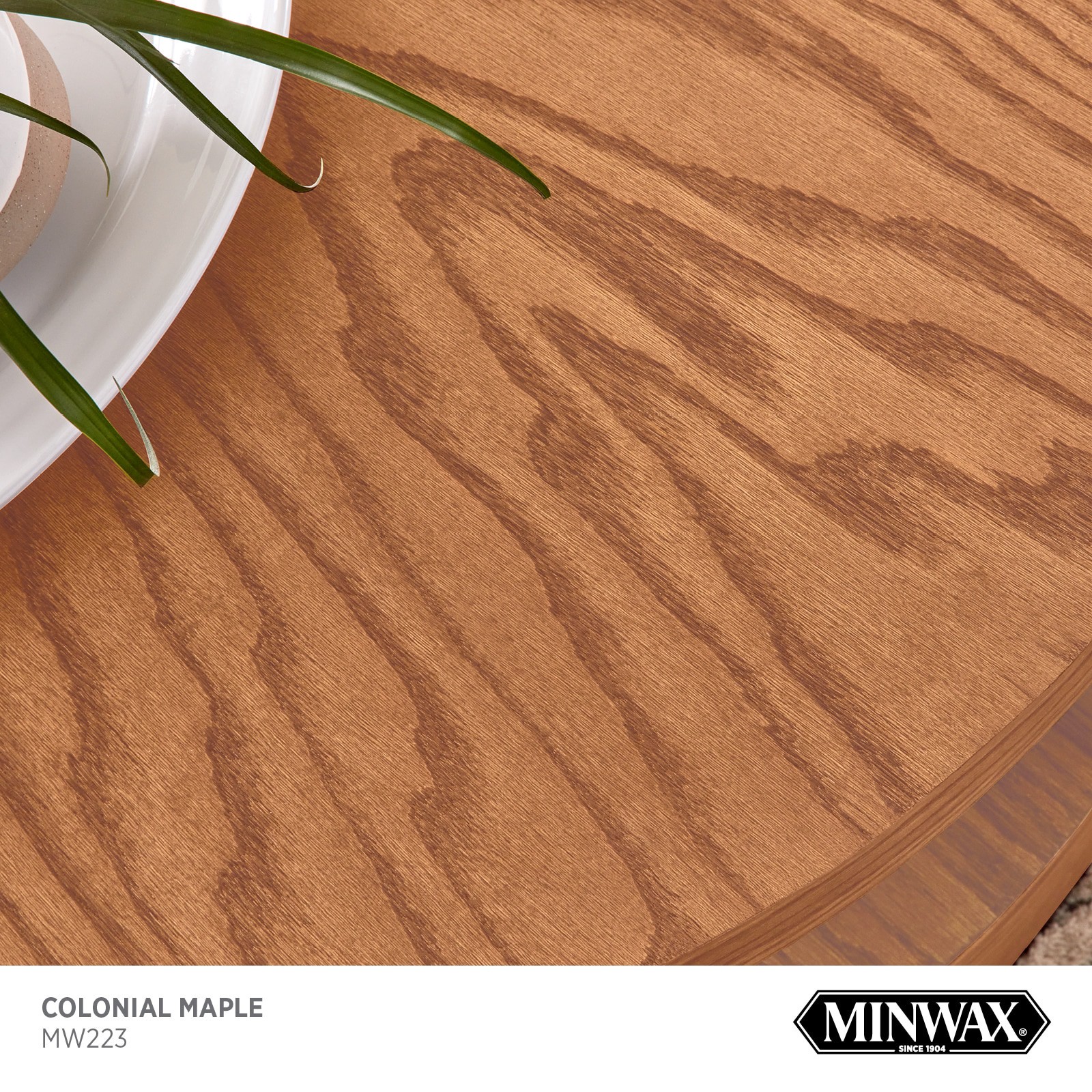 slide 2 of 6, Minwax Wood Finish Water-based Colonial Maple MW223 Semi-transparent Interior Stain ( 1-quart ), 1 ct