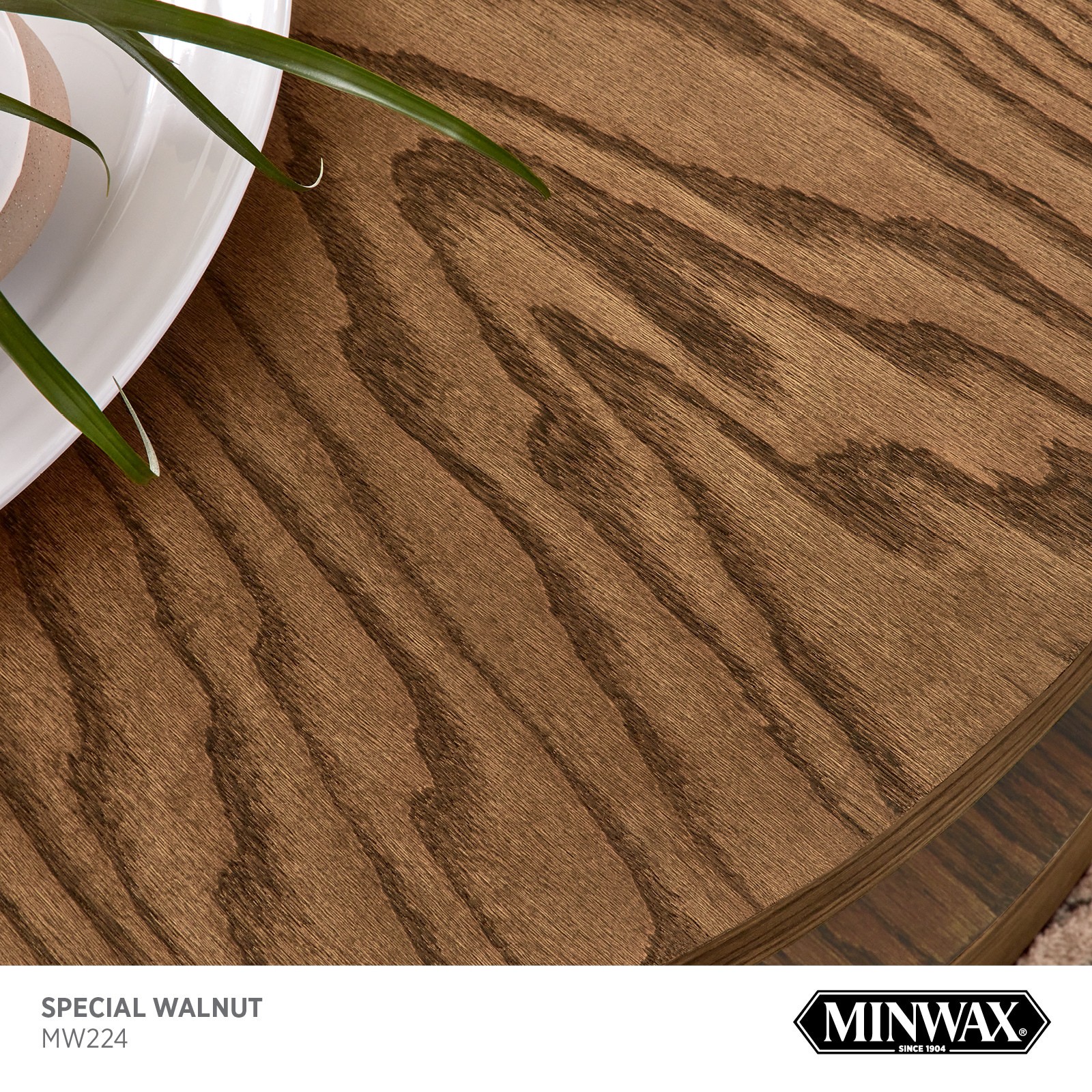 slide 2 of 6, Minwax Wood Finish Water-based 2026 Color of the Year Special Walnut MW224 Semi-transparent Interior Stain ( 1-quart ), 1 ct
