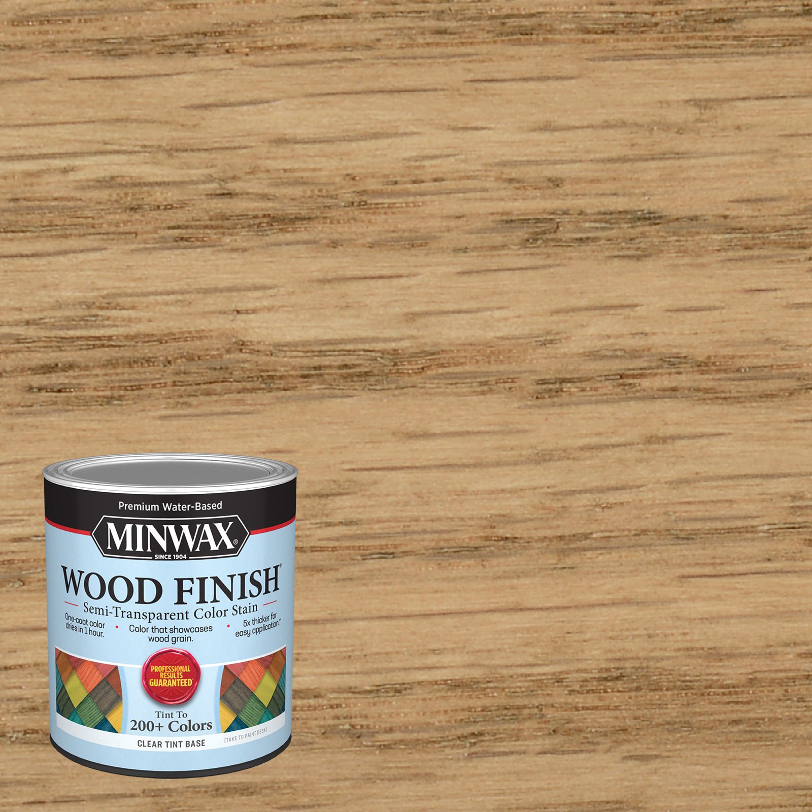 slide 1 of 6, Minwax Wood Finish Water-based Weathered Oak MW270 Semi-transparent Interior Stain ( 1-quart ), 1 ct