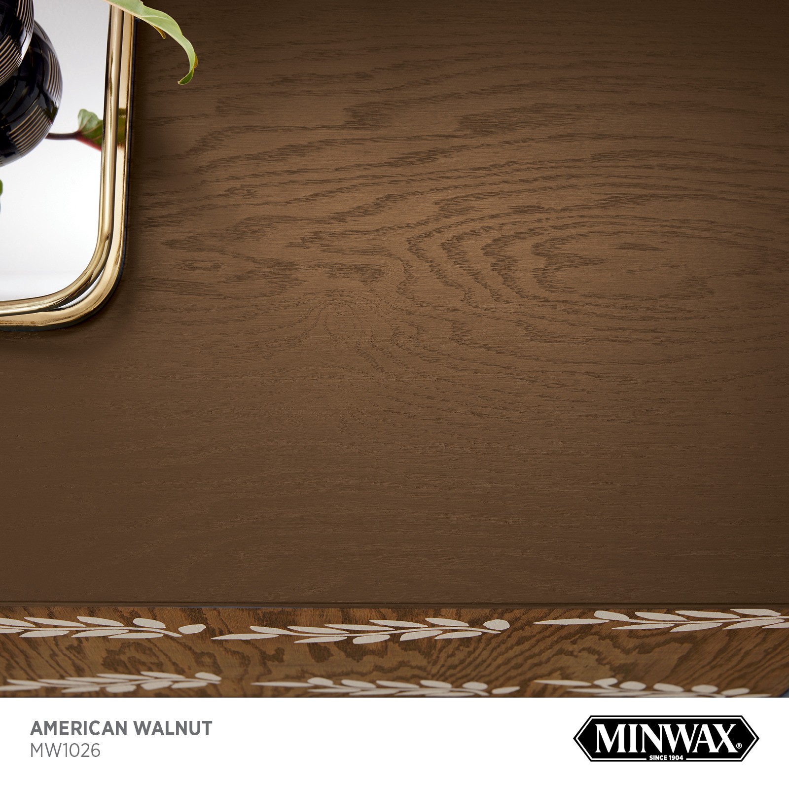 slide 2 of 6, Minwax Wood Finish Water-based American Walnut MW1026 Solid Interior Stain ( 1-quart ), 1 ct