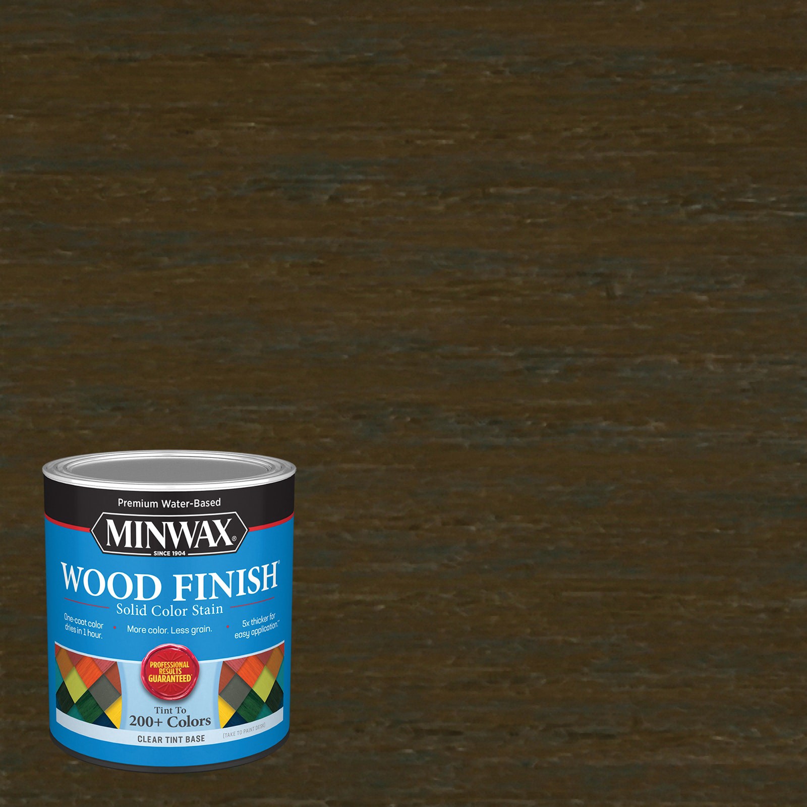 slide 1 of 6, Minwax Wood Finish Water-based Charred Brown MW1036 Solid Interior Stain ( 1-quart ), 1 ct