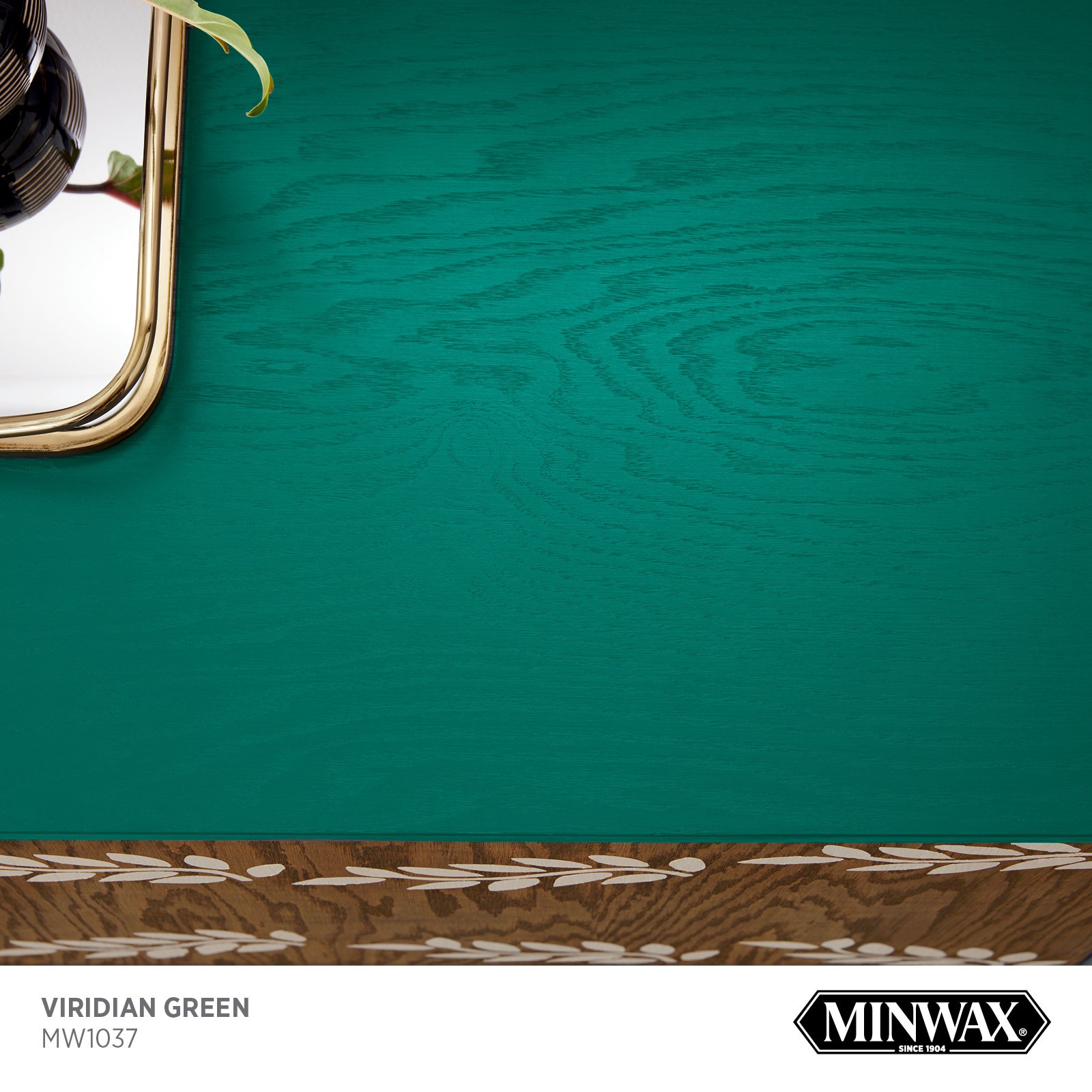 slide 2 of 6, Minwax Wood Finish Water-based Viridian Green MW1037 Solid Interior Stain ( 1-quart ), 1 ct
