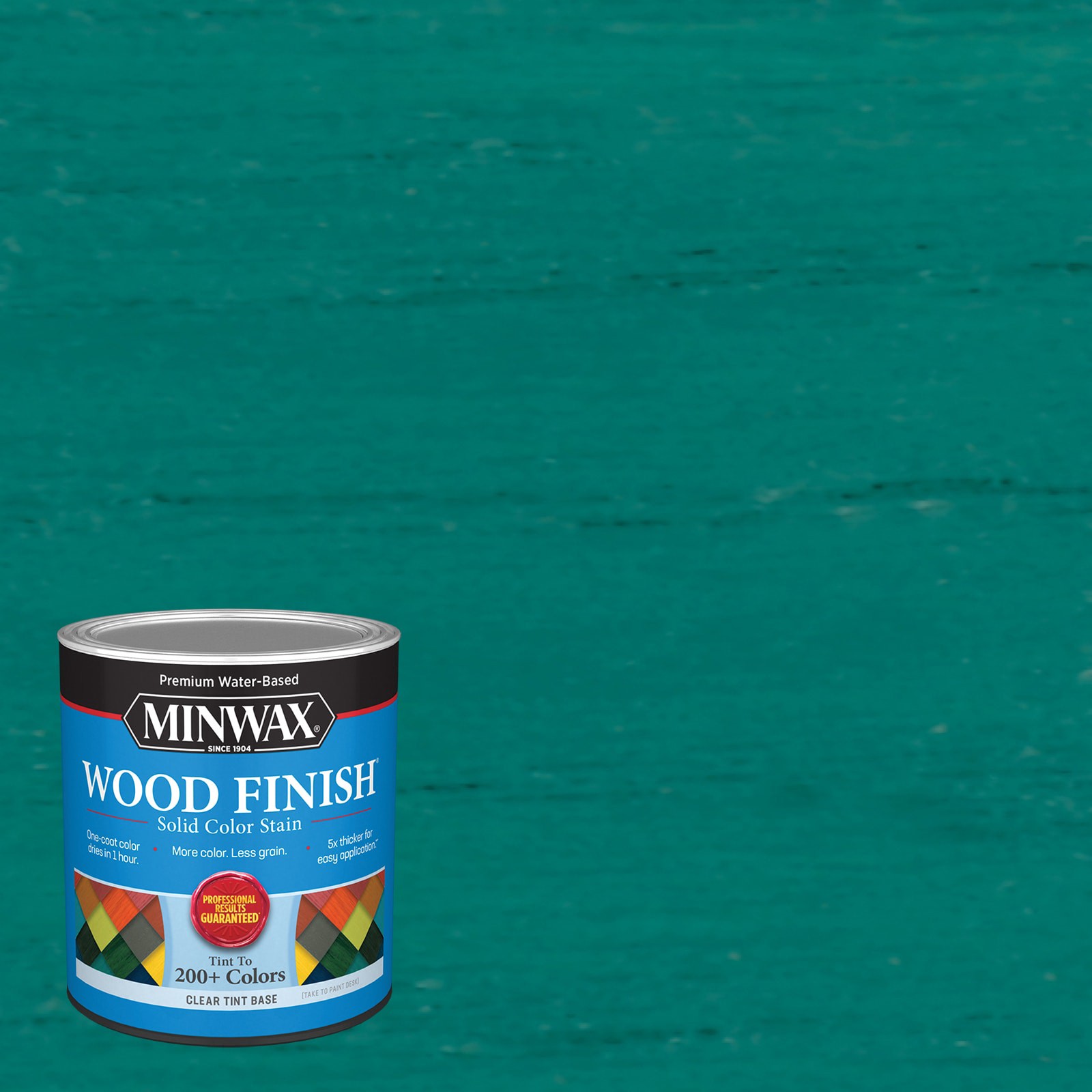 slide 1 of 6, Minwax Wood Finish Water-based Viridian Green MW1037 Solid Interior Stain ( 1-quart ), 1 ct