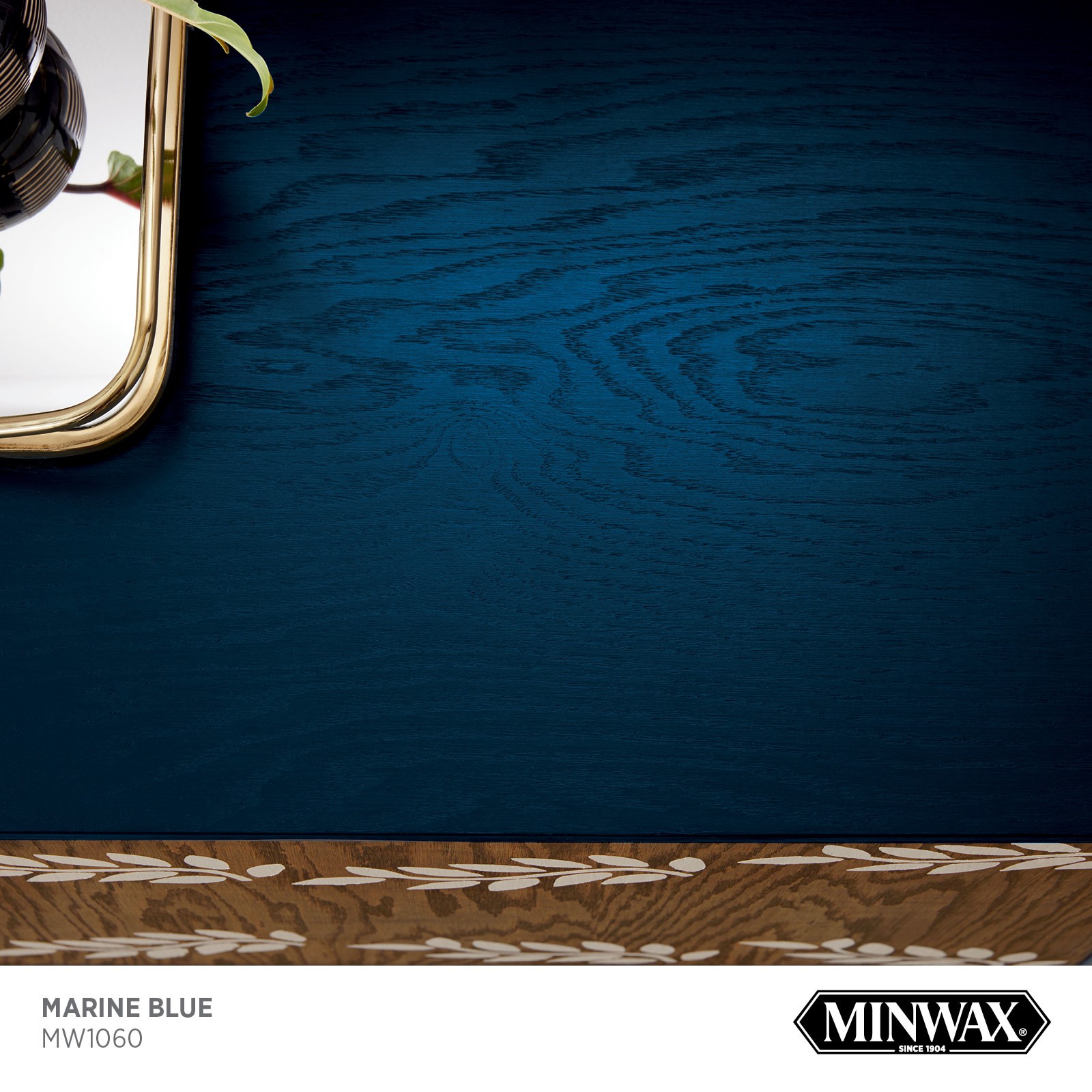 slide 2 of 6, Minwax Wood Finish Water-based Marine Blue MW1060 Solid Interior Stain ( 1-quart ), 1 ct