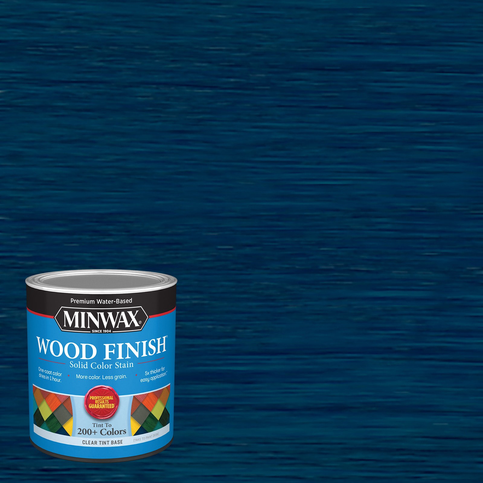 slide 1 of 6, Minwax Wood Finish Water-based Marine Blue MW1060 Solid Interior Stain ( 1-quart ), 1 ct