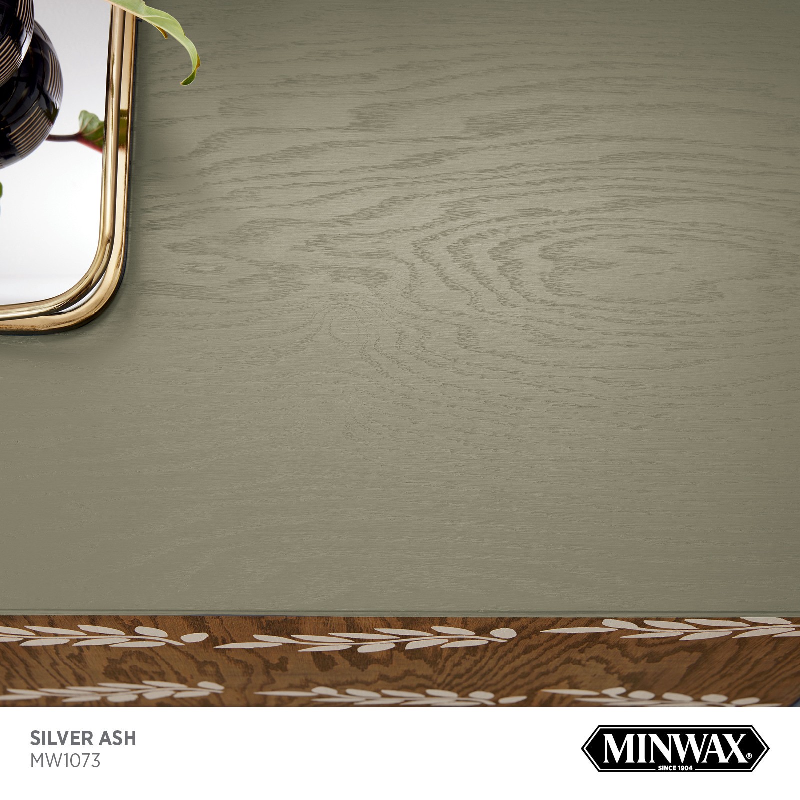 slide 2 of 6, Minwax Wood Finish Water-based Silver Ash MW1073 Solid Interior Stain ( 1-quart ), 1 ct