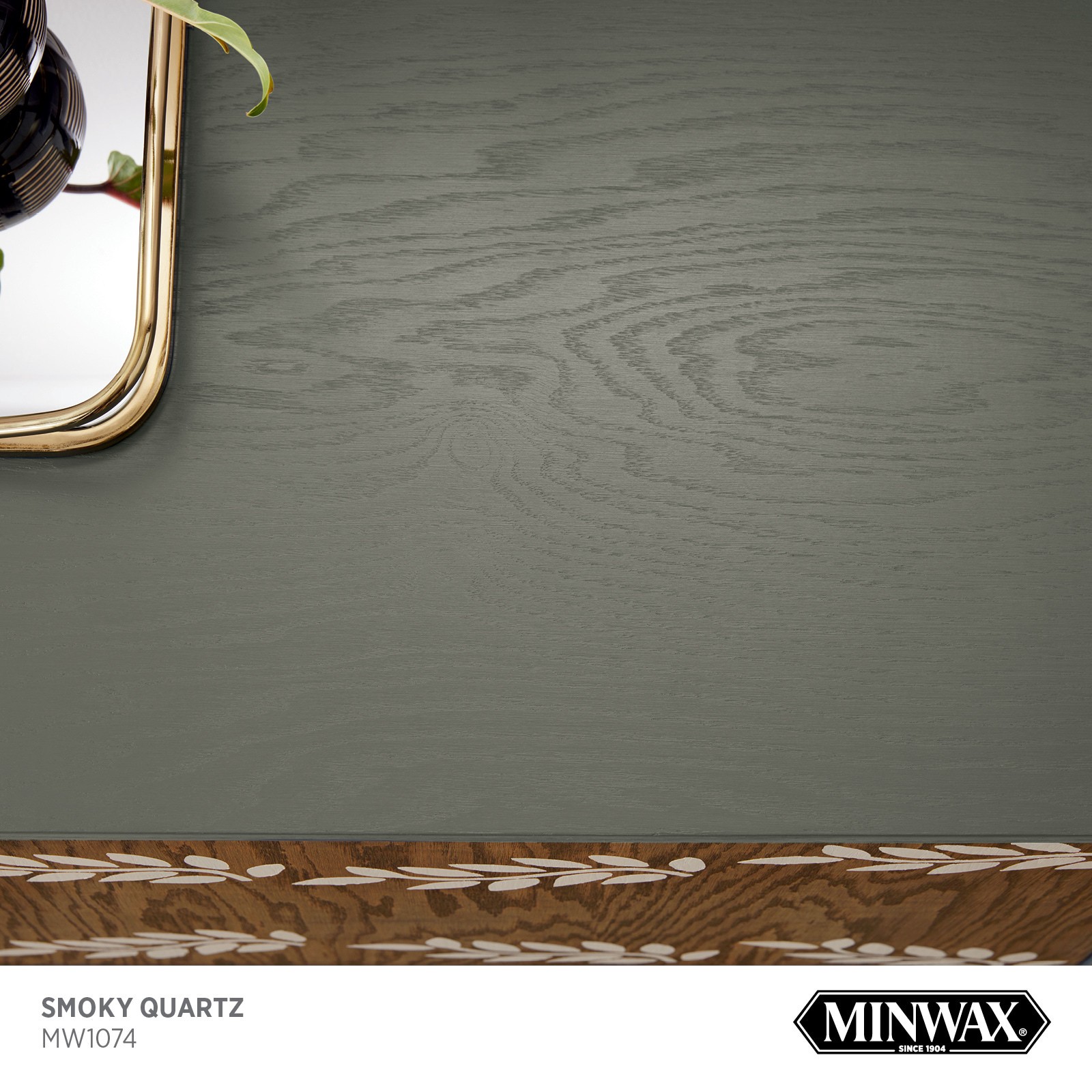 slide 2 of 6, Minwax Wood Finish Water-based Smoky Quartz MW1074 Solid Interior Stain ( 1-quart ), 1 ct
