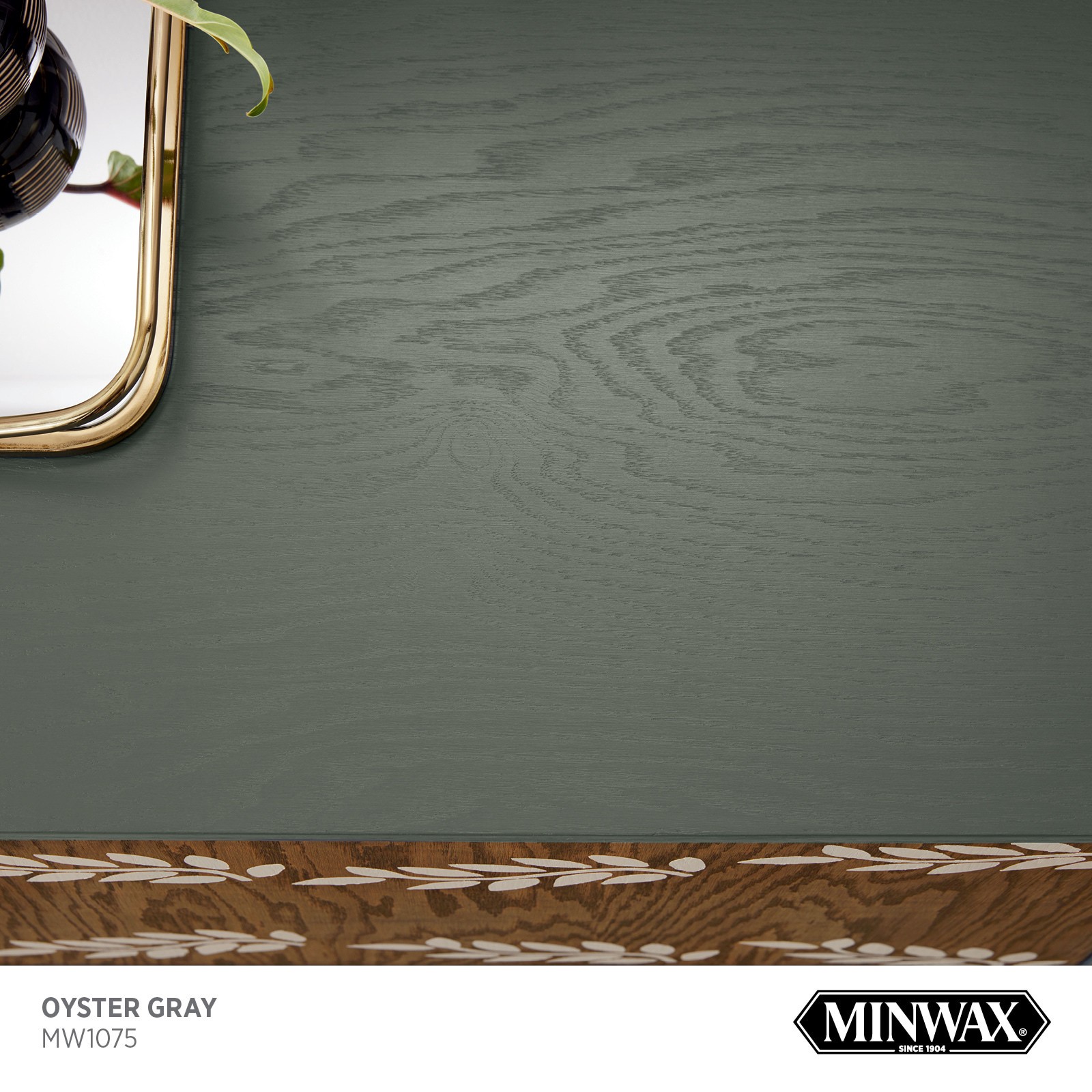 slide 2 of 6, Minwax Wood Finish Water-based Oyster Gray MW1075 Solid Interior Stain ( 1-quart ), 1 ct