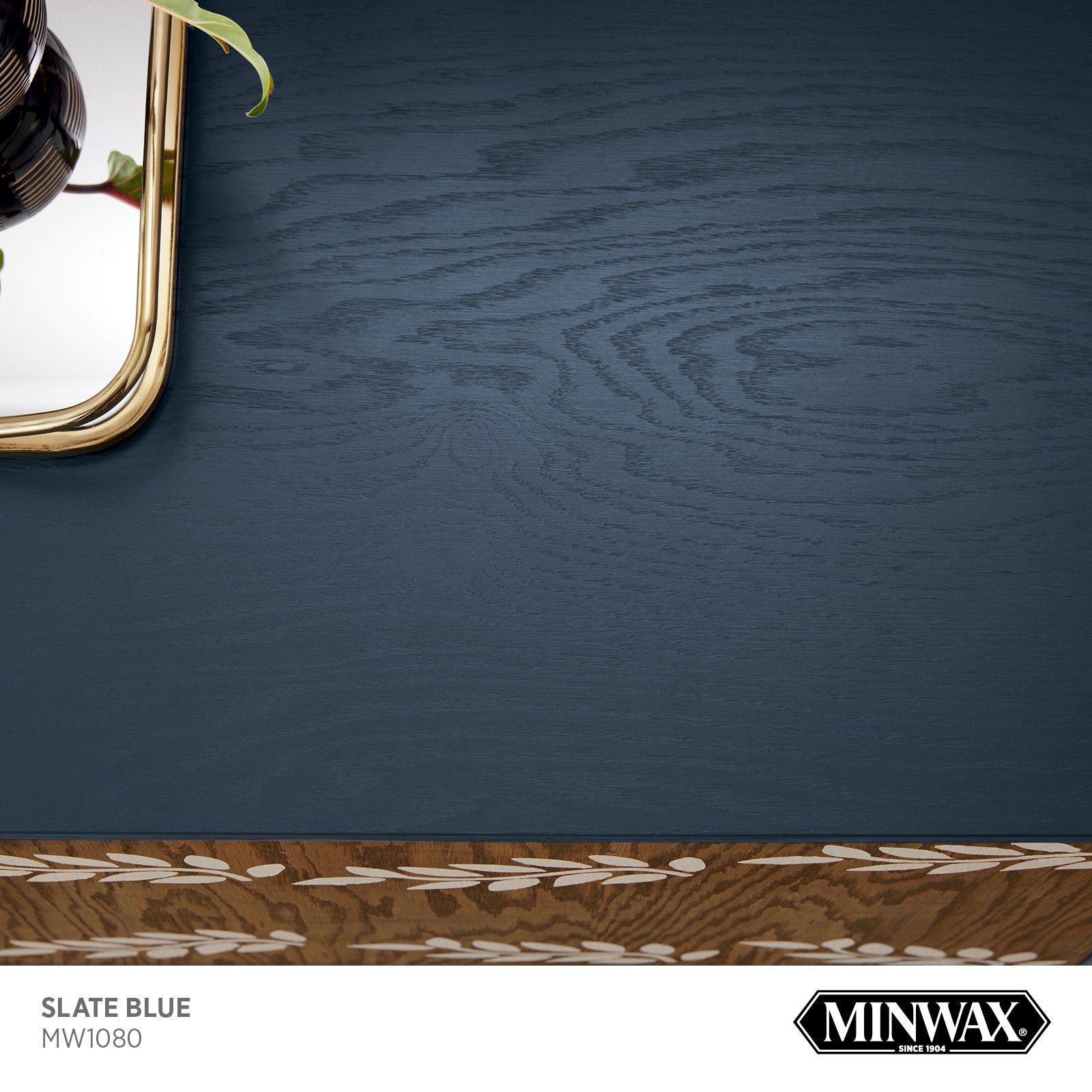 slide 2 of 6, Minwax Wood Finish Water-based Slate Blue MW1080 Solid Interior Stain ( 1-quart ), 1 ct