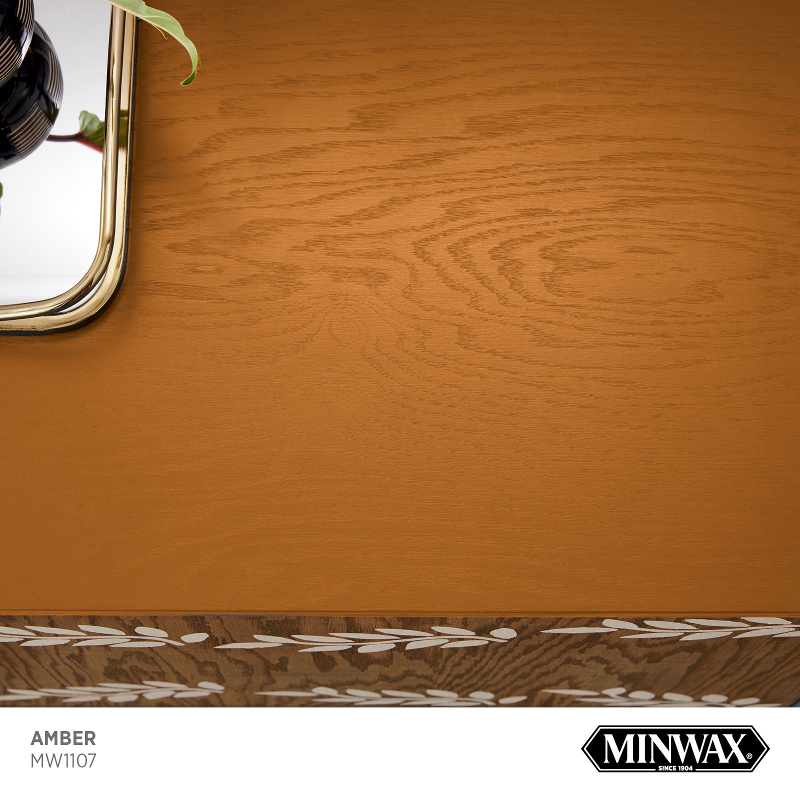 slide 2 of 6, Minwax Wood Finish Water-based Amber MW1107 Solid Interior Stain ( 1-quart ), 1 ct
