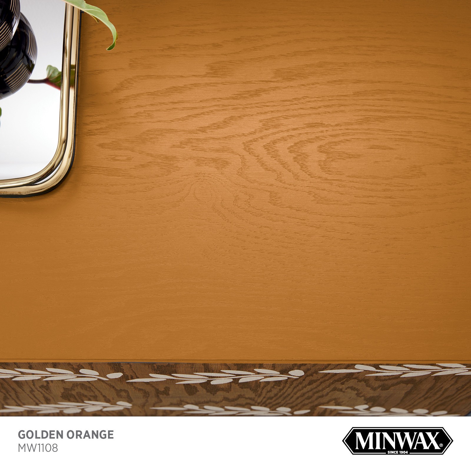 slide 2 of 6, Minwax Wood Finish Water-based Golden Orange MW1108 Solid Interior Stain ( 1-quart ), 1 ct