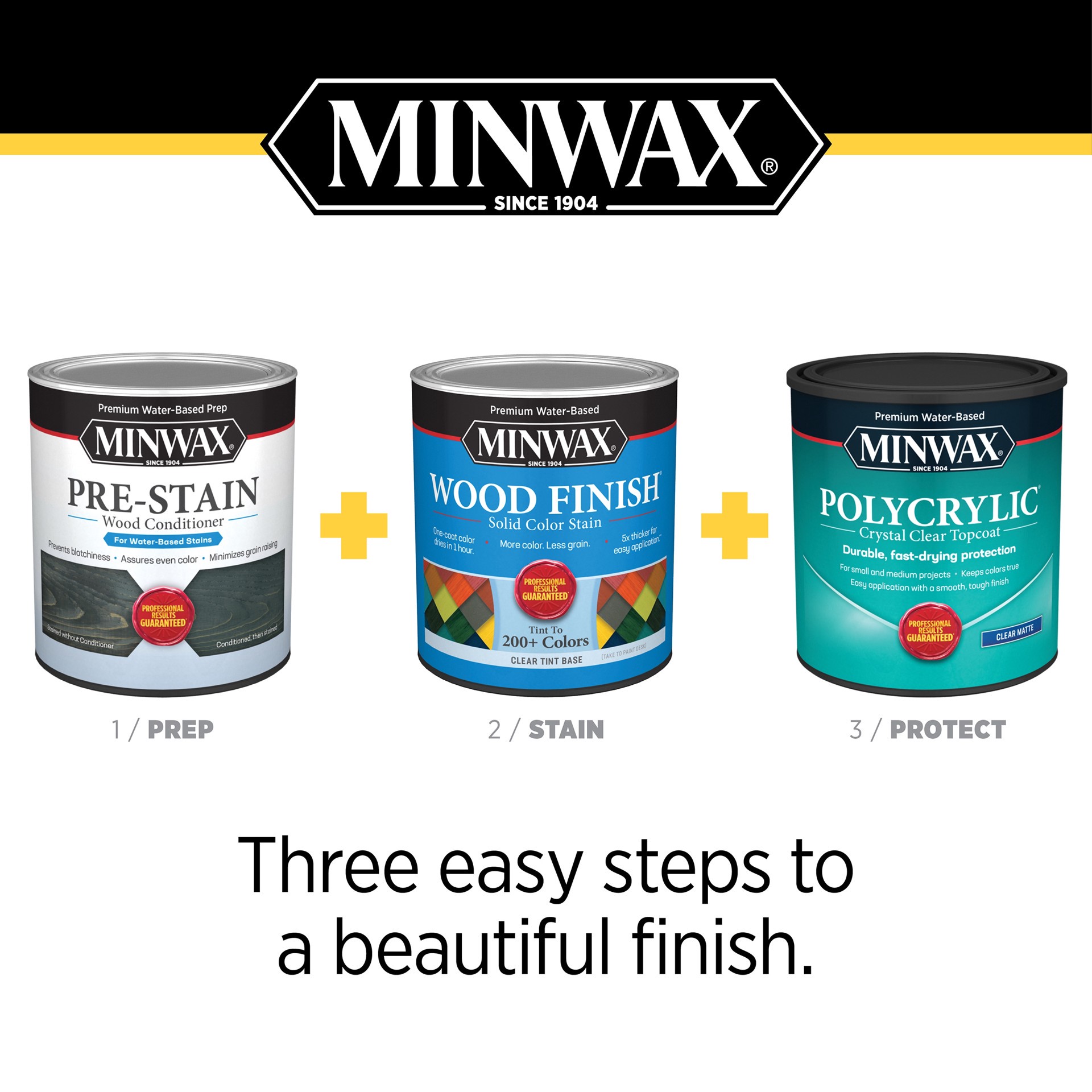 slide 6 of 6, Minwax Wood Finish Water-based Golden Orange MW1108 Solid Interior Stain ( 1-quart ), 1 ct