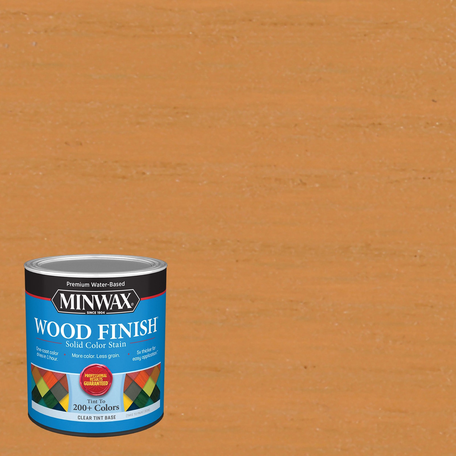 slide 1 of 6, Minwax Wood Finish Water-based Golden Orange MW1108 Solid Interior Stain ( 1-quart ), 1 ct