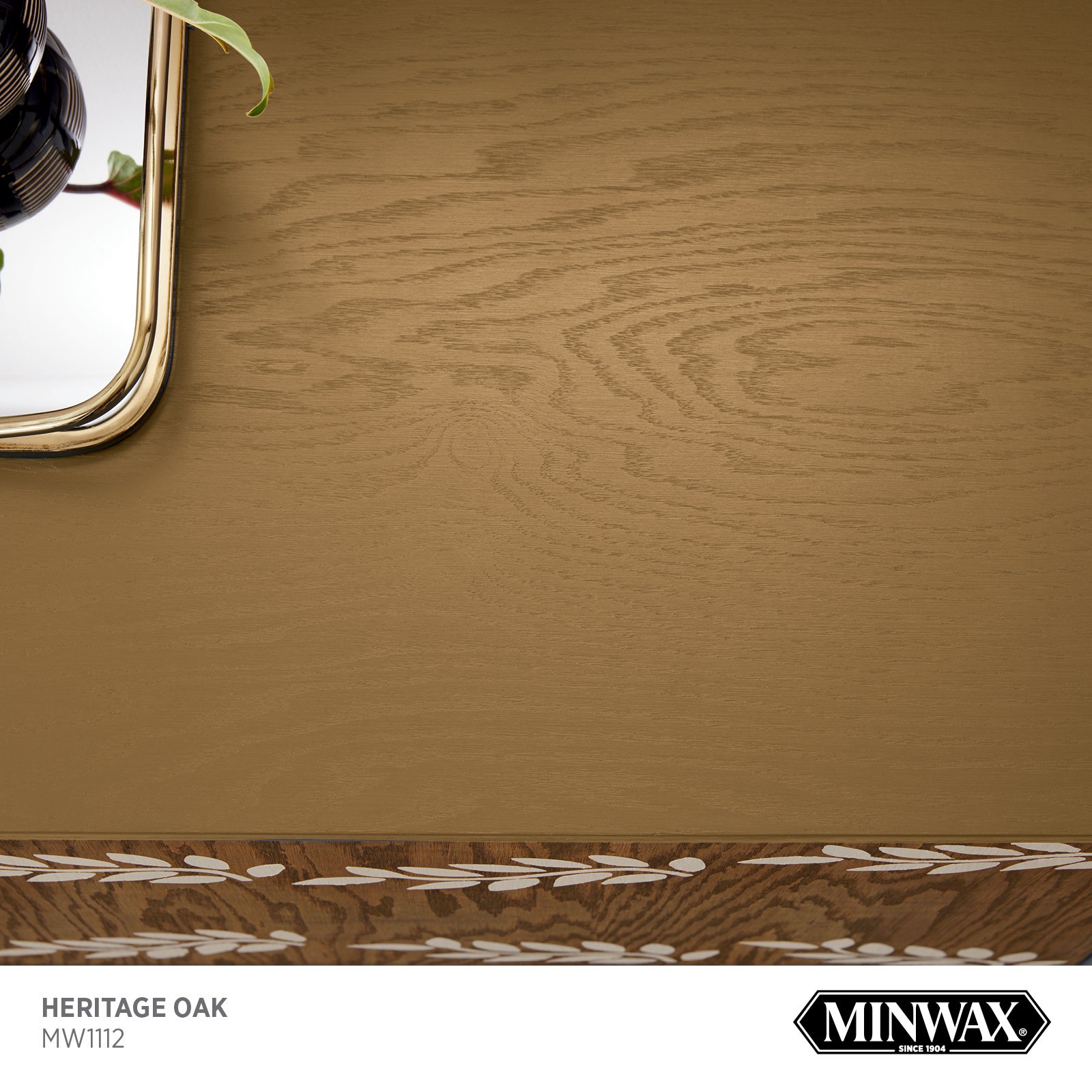 slide 2 of 6, Minwax Wood Finish Water-based Heritage Oak MW1112 Solid Interior Stain ( 1-quart ), 1 ct
