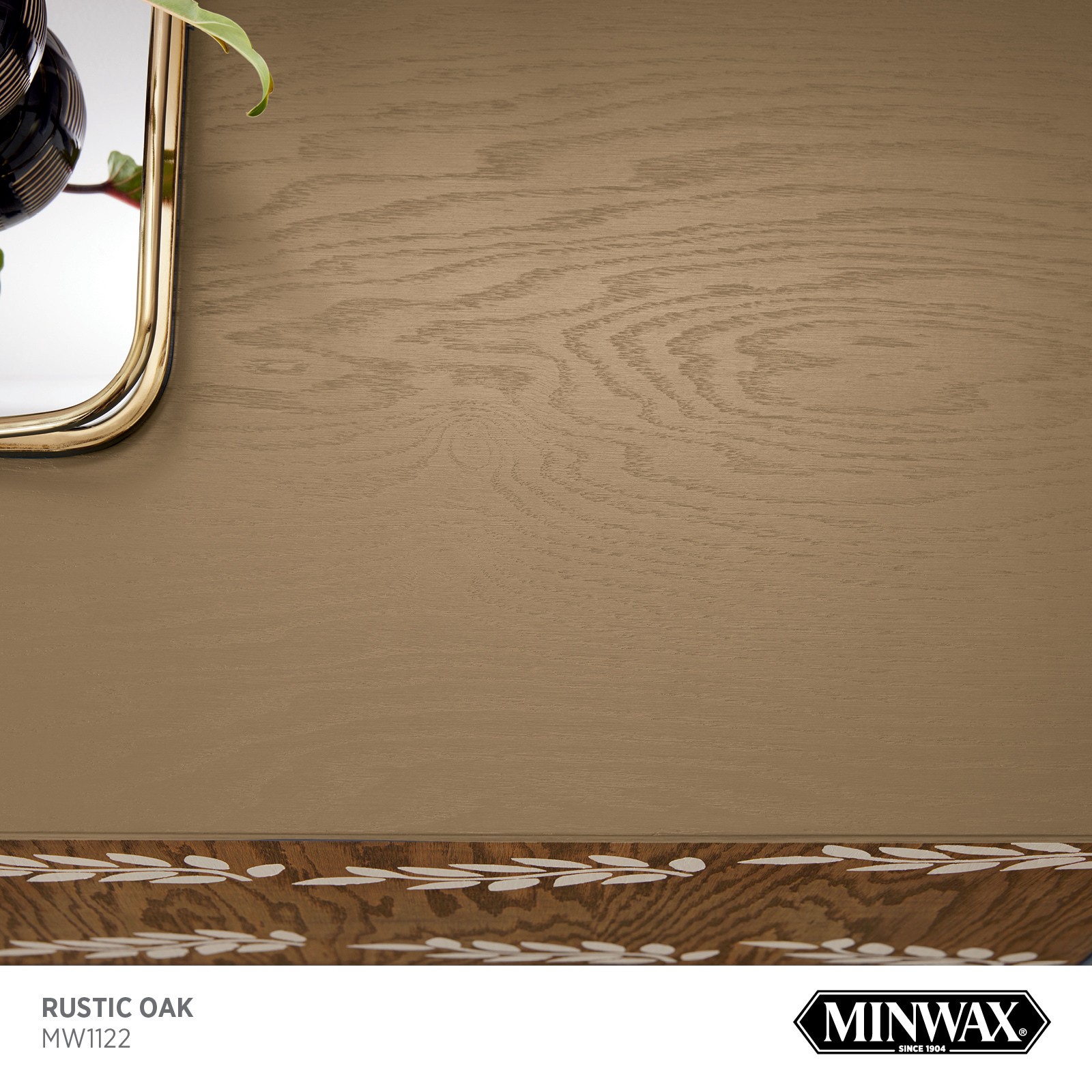 slide 2 of 6, Minwax Wood Finish Water-based Rustic Oak MW1122 Solid Interior Stain ( 1-quart ), 1 ct