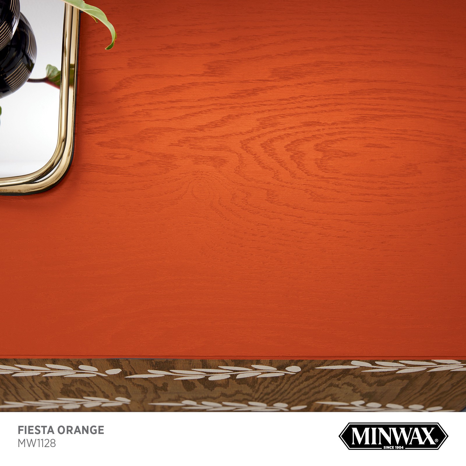 slide 2 of 6, Minwax Wood Finish Water-based Fiesta Orange MW1128 Solid Interior Stain ( 1-quart ), 1 ct