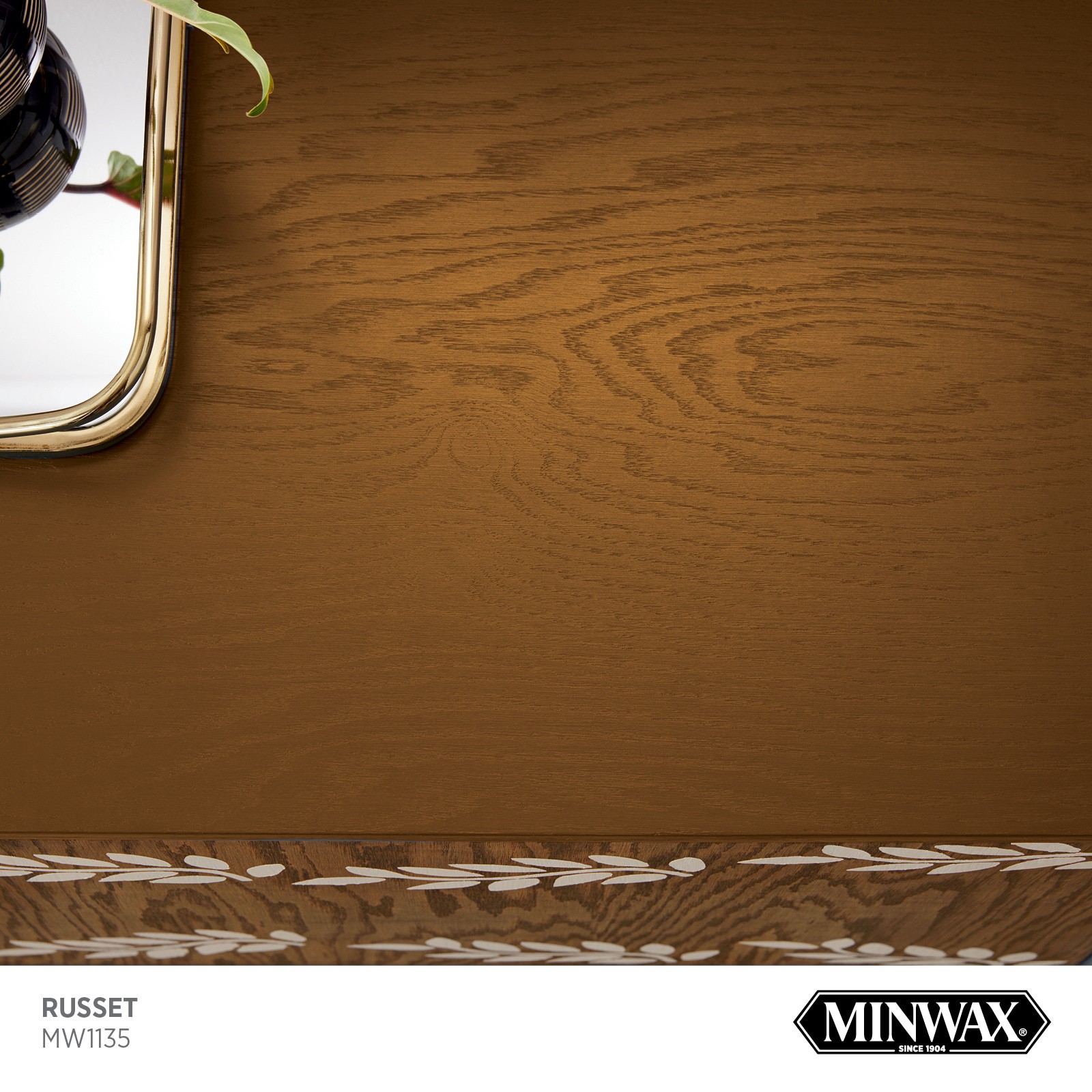 slide 2 of 6, Minwax Wood Finish Water-based Russet MW1135 Solid Interior Stain ( 1-quart ), 1 ct