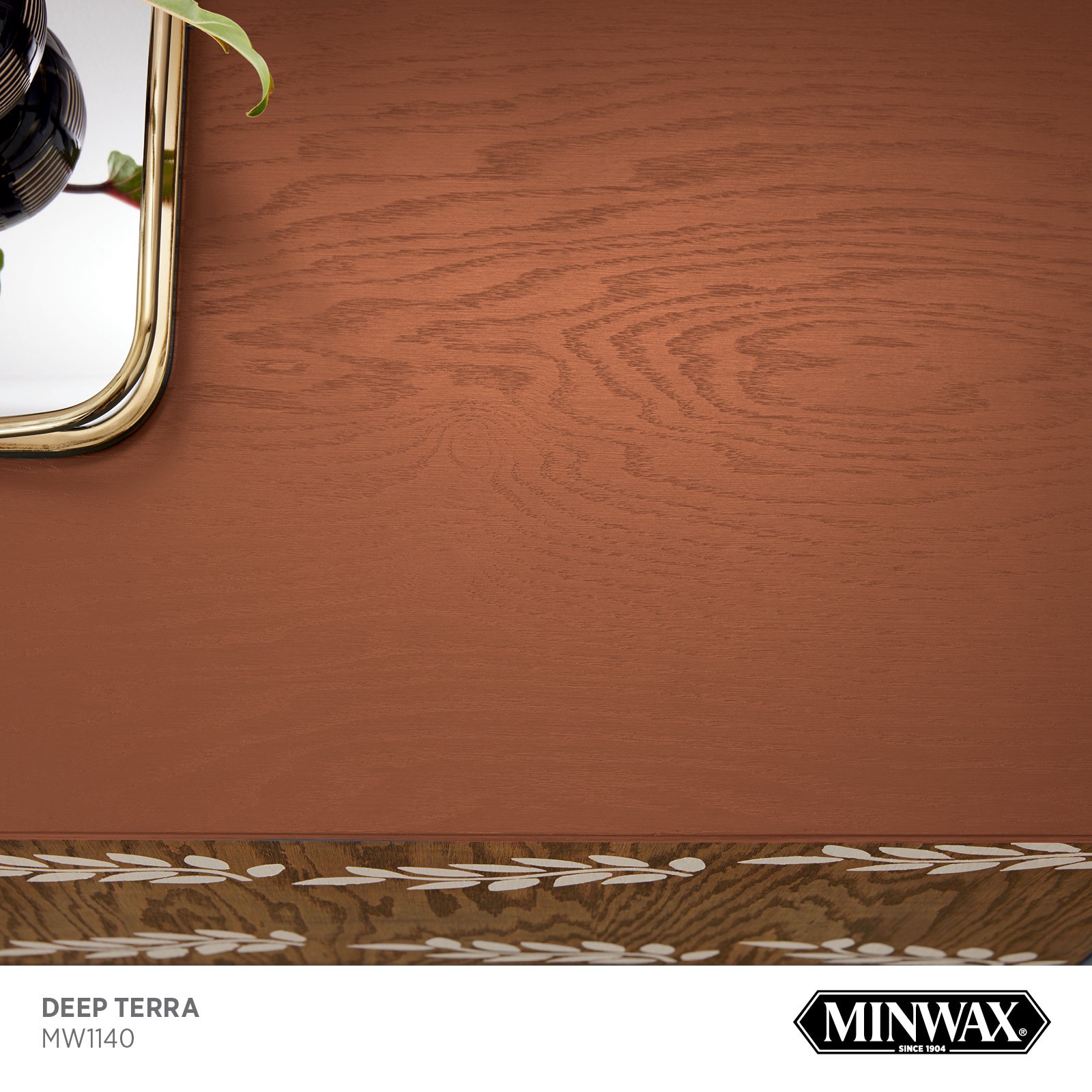 slide 2 of 6, Minwax Wood Finish Water-based Deep Terra MW1140 Solid Interior Stain ( 1-quart ), 1 ct