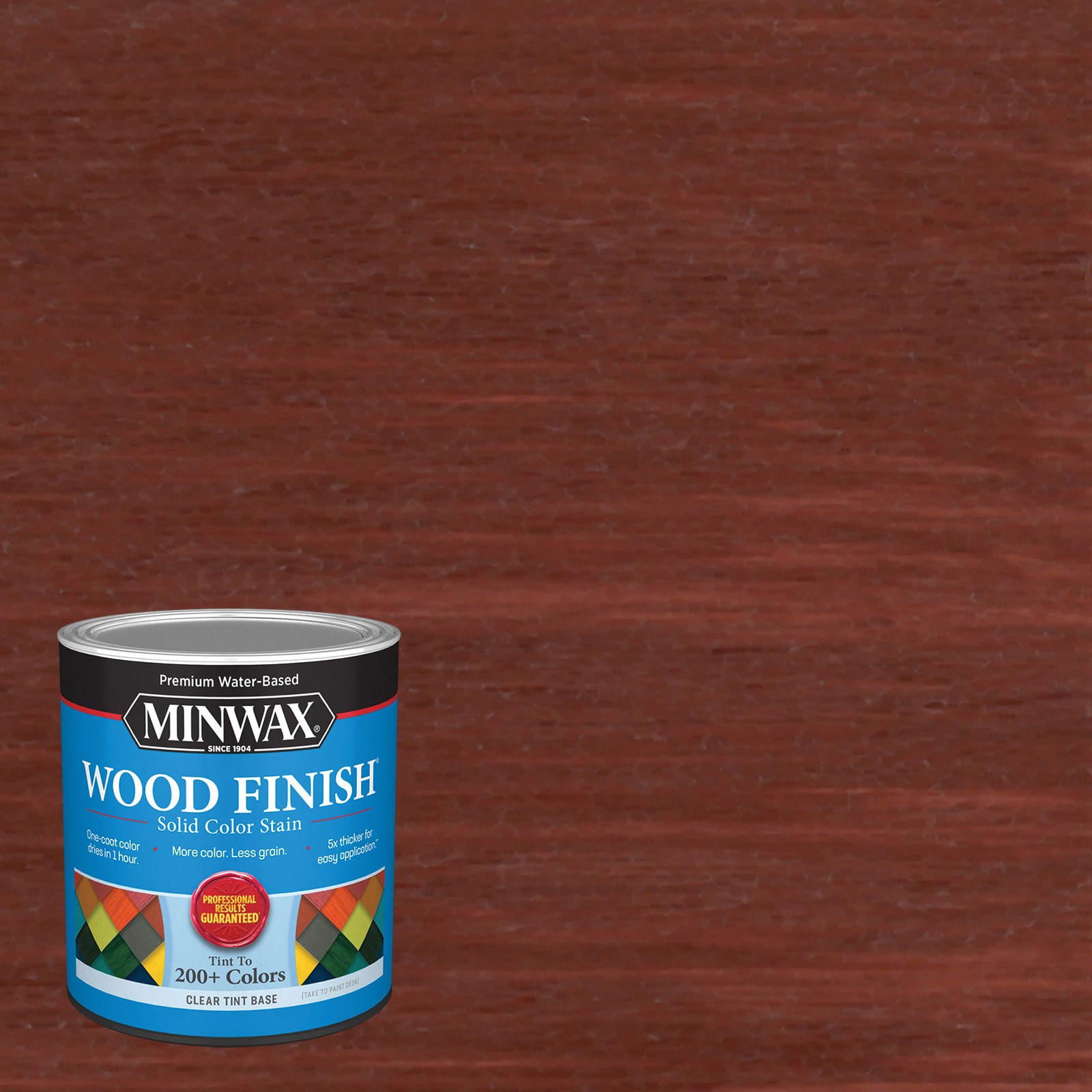 slide 1 of 6, Minwax Wood Finish Water-based Henna MW1149 Solid Interior Stain ( 1-quart ), 1 ct