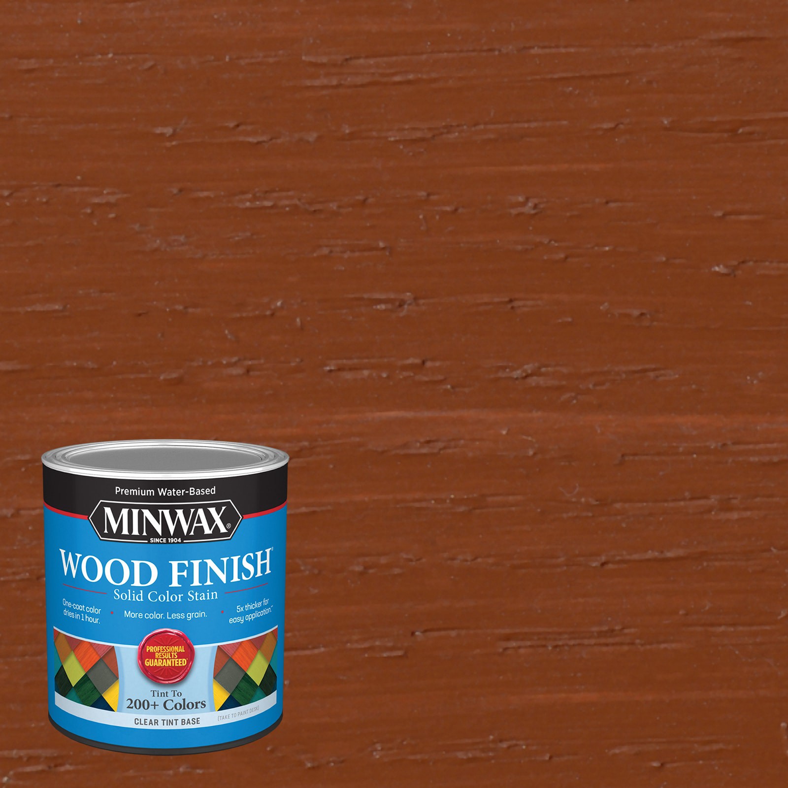 slide 1 of 6, Minwax Wood Finish Water-based Copper Brown MW1153 Solid Interior Stain ( 1-quart ), 1 ct