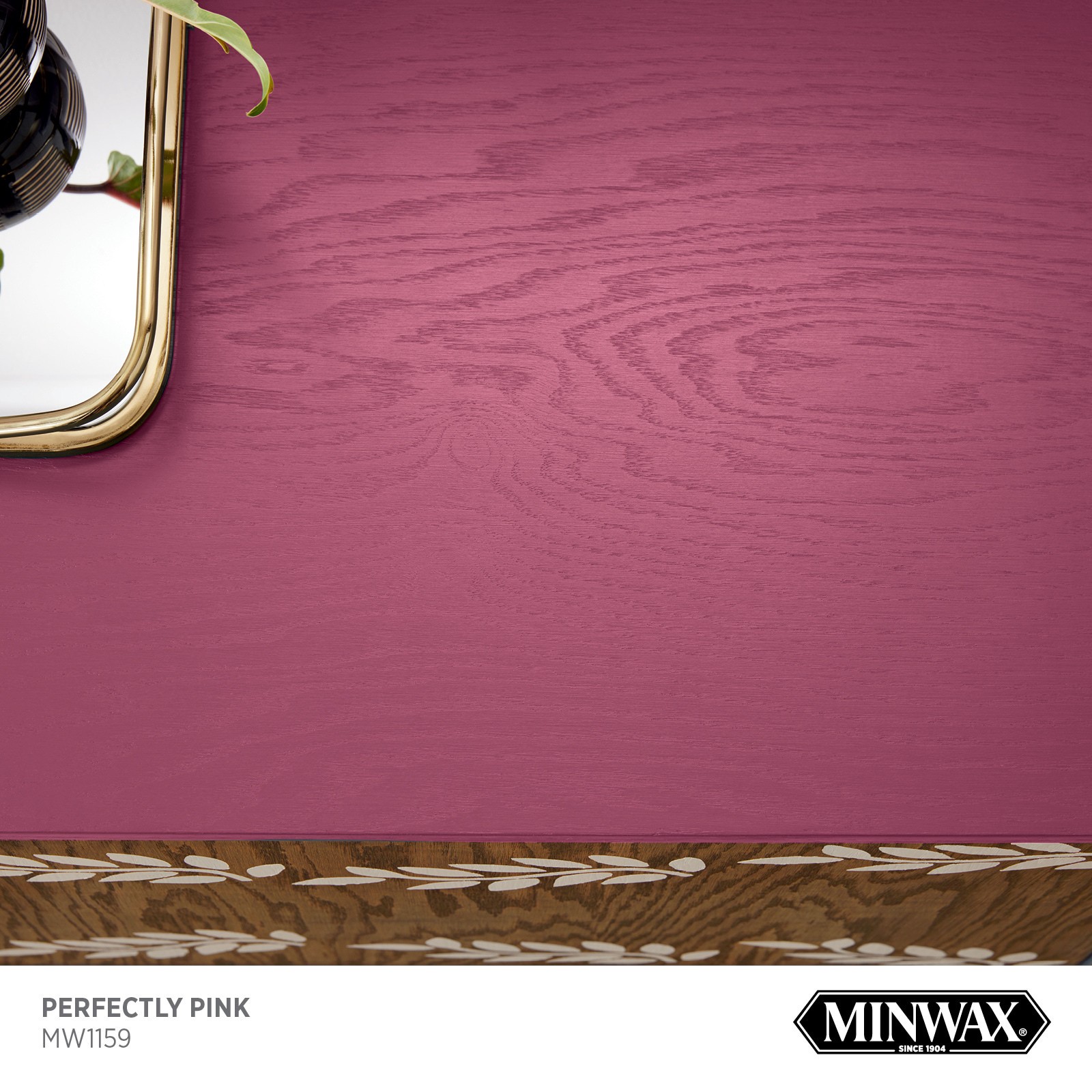 slide 2 of 6, Minwax Wood Finish Water-based Perfectly Pink MW1159 Solid Interior Stain ( 1-quart ), 1 ct