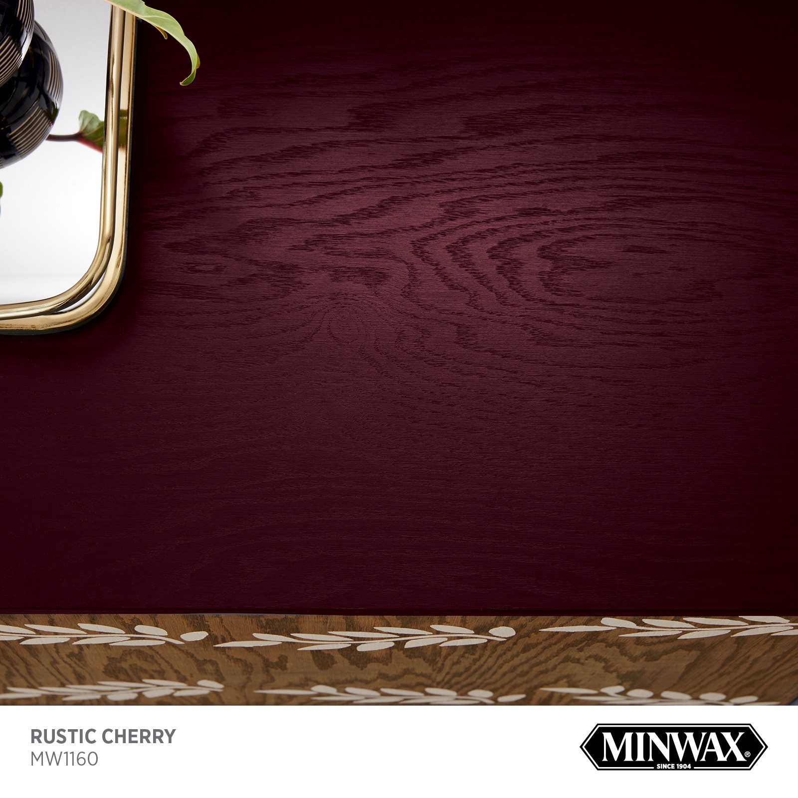 slide 2 of 6, Minwax Wood Finish Water-based Rustic Cherry MW1160 Solid Interior Stain ( 1-quart ), 1 ct