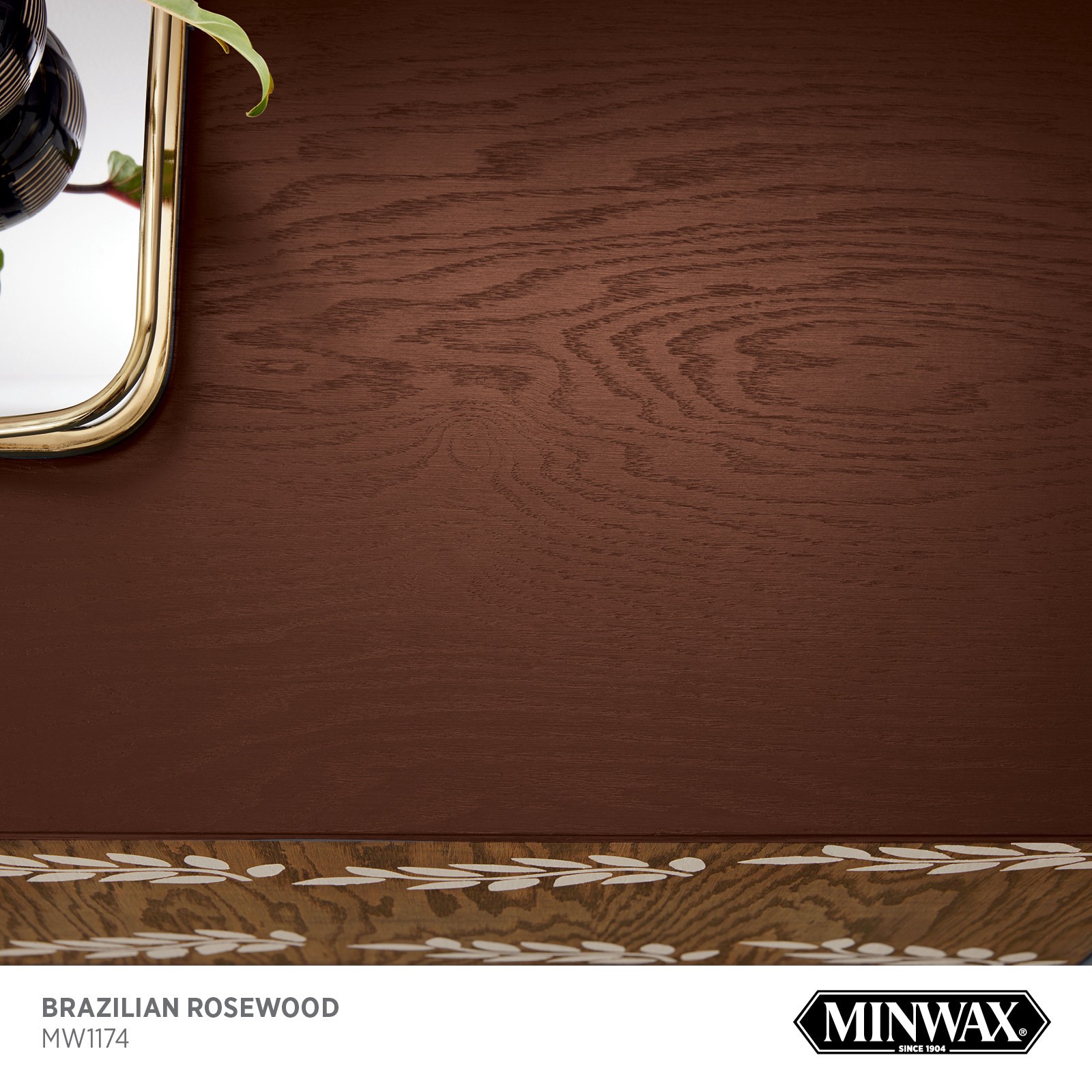 slide 2 of 6, Minwax Wood Finish Water-based Brazilian Rosewood MW1174 Solid Interior Stain ( 1-quart ), 1 ct